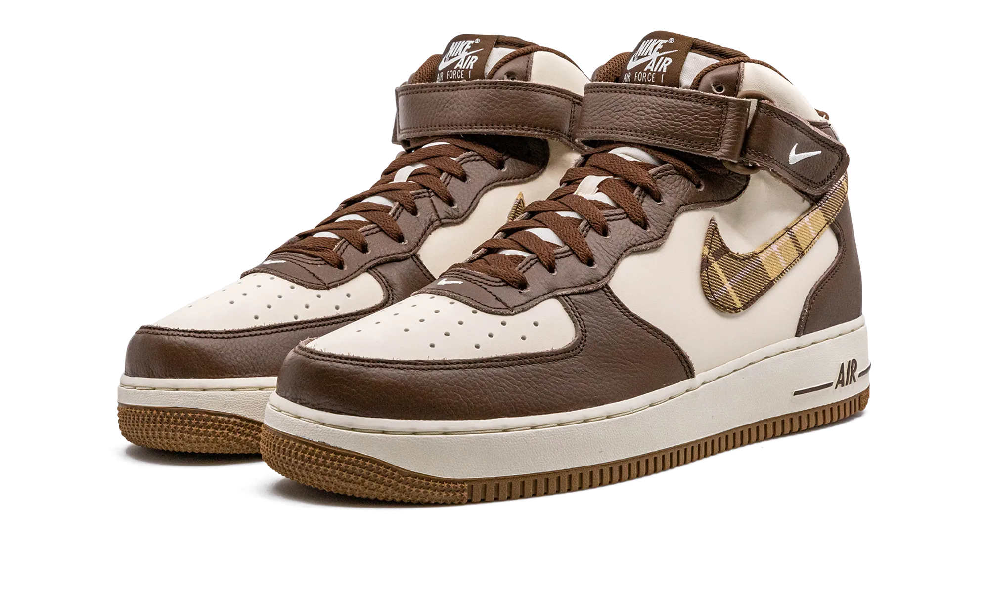 Street Power Ventilated Fit Air Force 1 Mid "Brown Plaid"