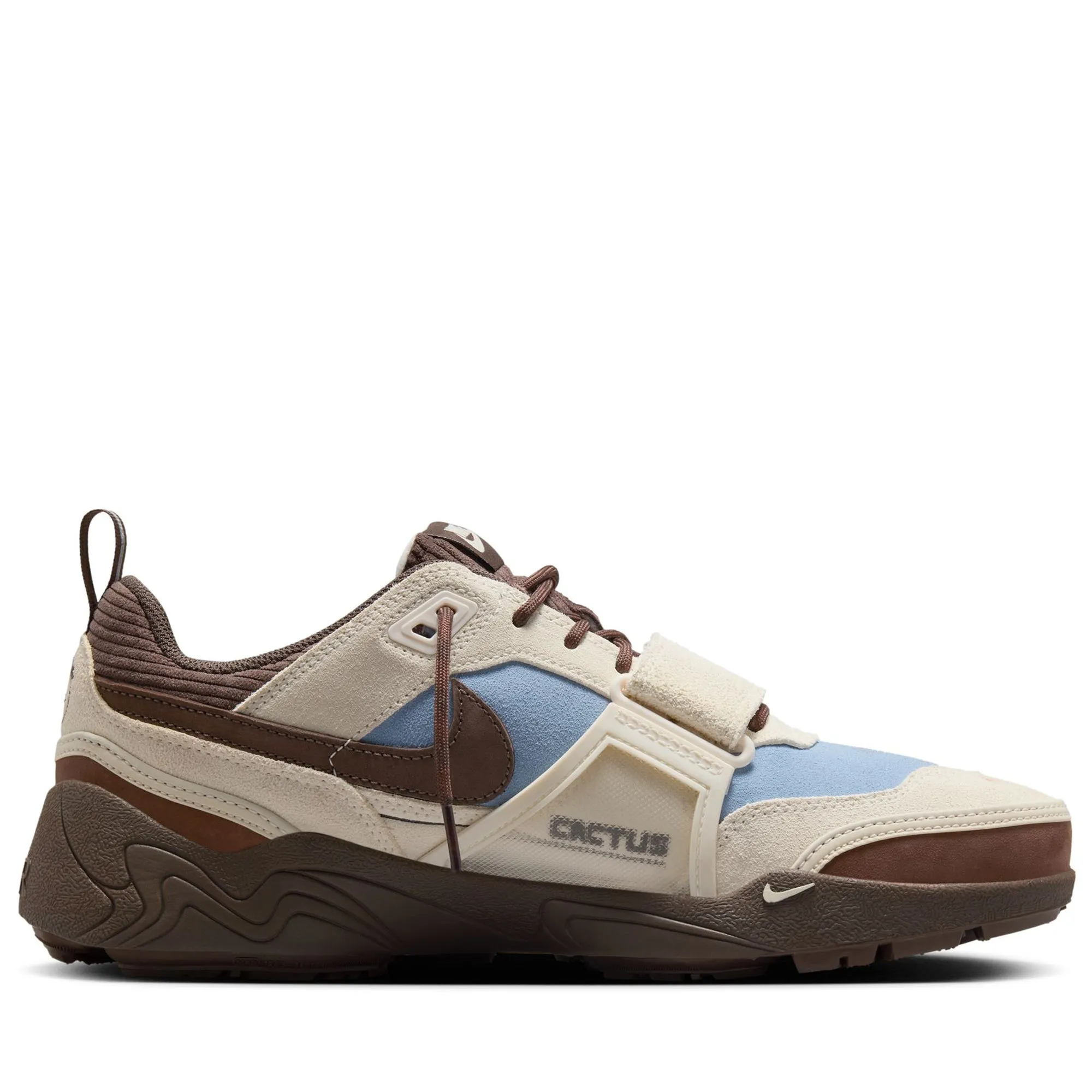 Thickened Midsole Travis Scott x Nike Zoom Field Jaxx - Leche Blue/Baroque Brown