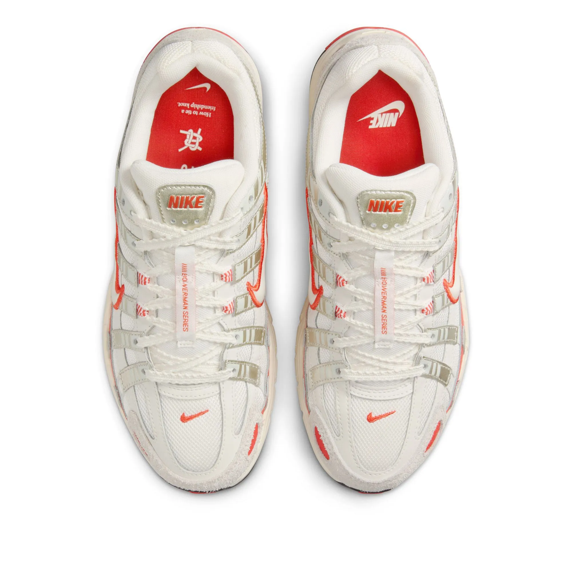Women's Nike P-6000 - Sail/Picante Red Anti Perspiration All Occasion