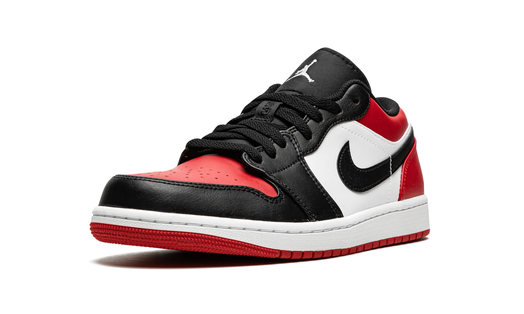 Air Jordan 1 Low "Bred Toe" Non Slip Traction Memory Foam Padding