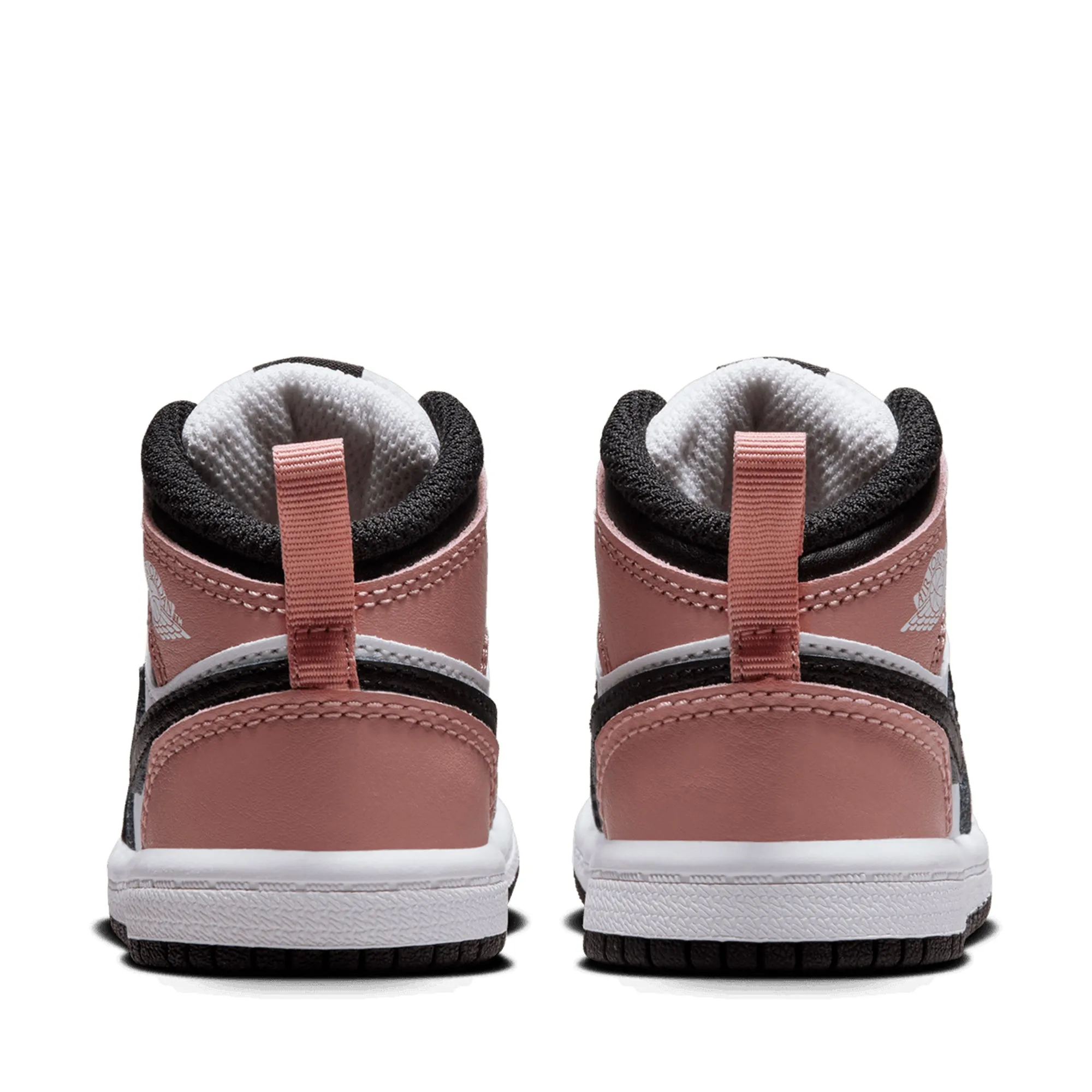 Smooth Texture Jordan 1 Mid (TD) - White/Rust Pink