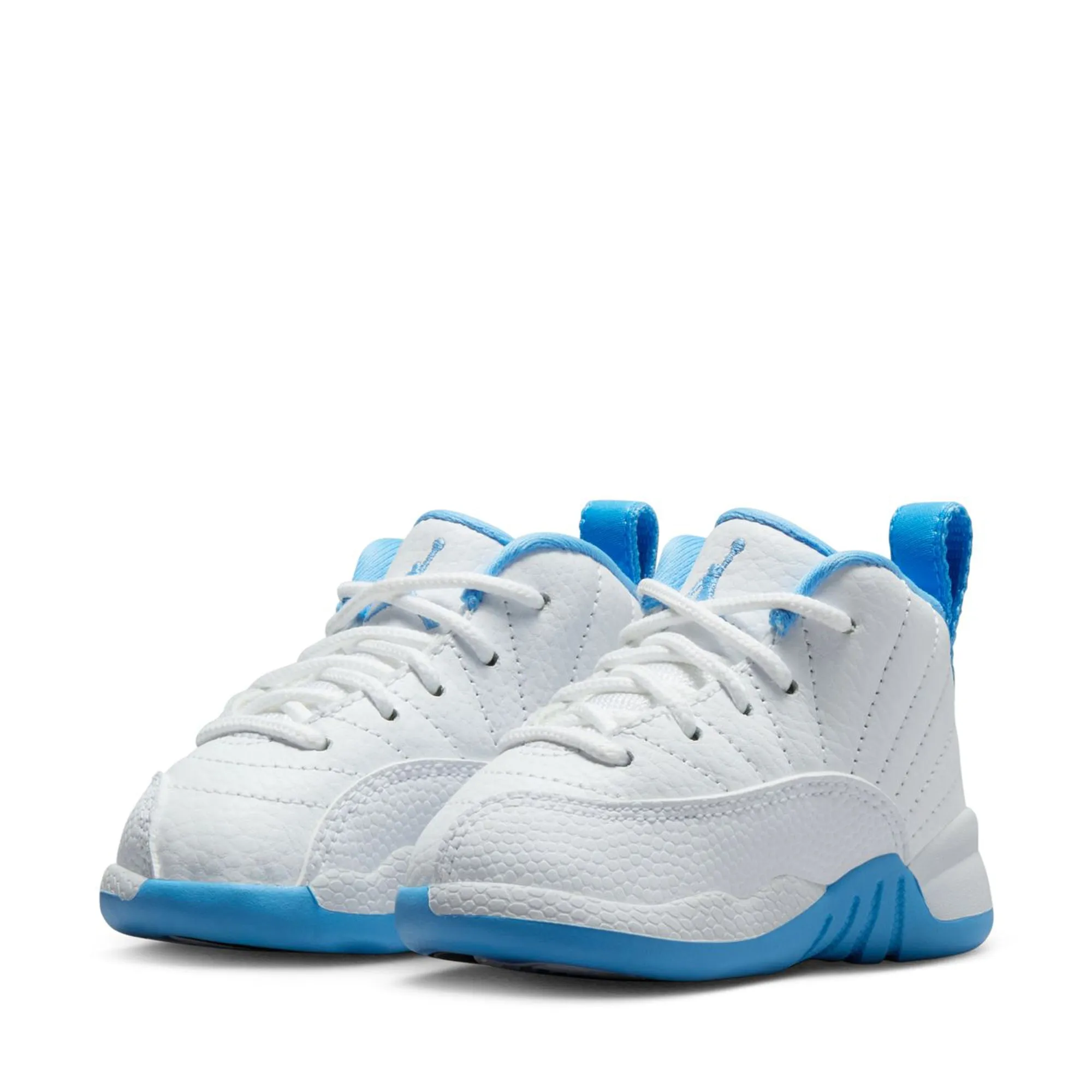 Vibrant Design Quick Stride Jordan 12 Retro 'Melo' (TD) - White/University Blue