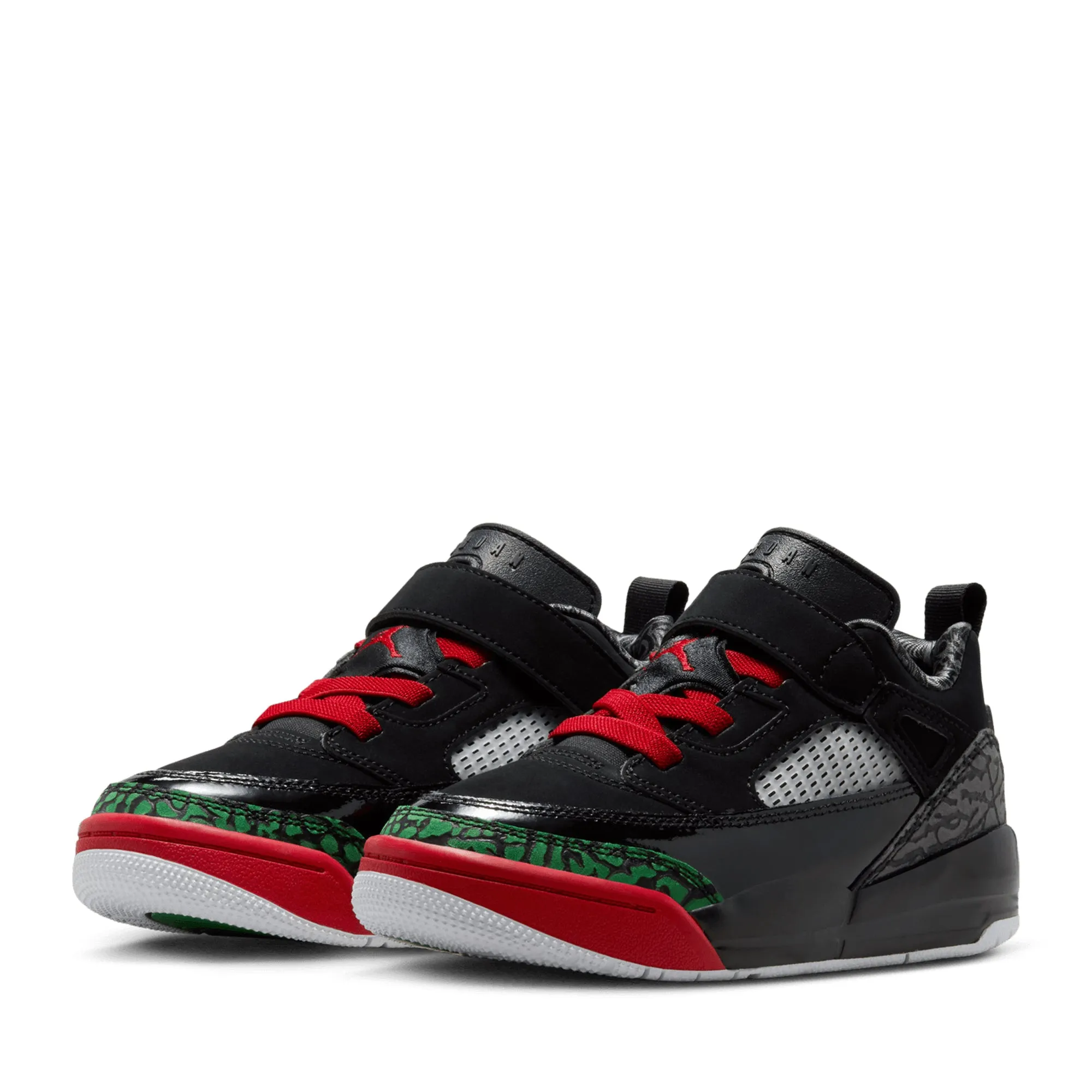 Jordan Spizike Low (PS) - Black/Varsity Red Quick piece Cool Mesh
