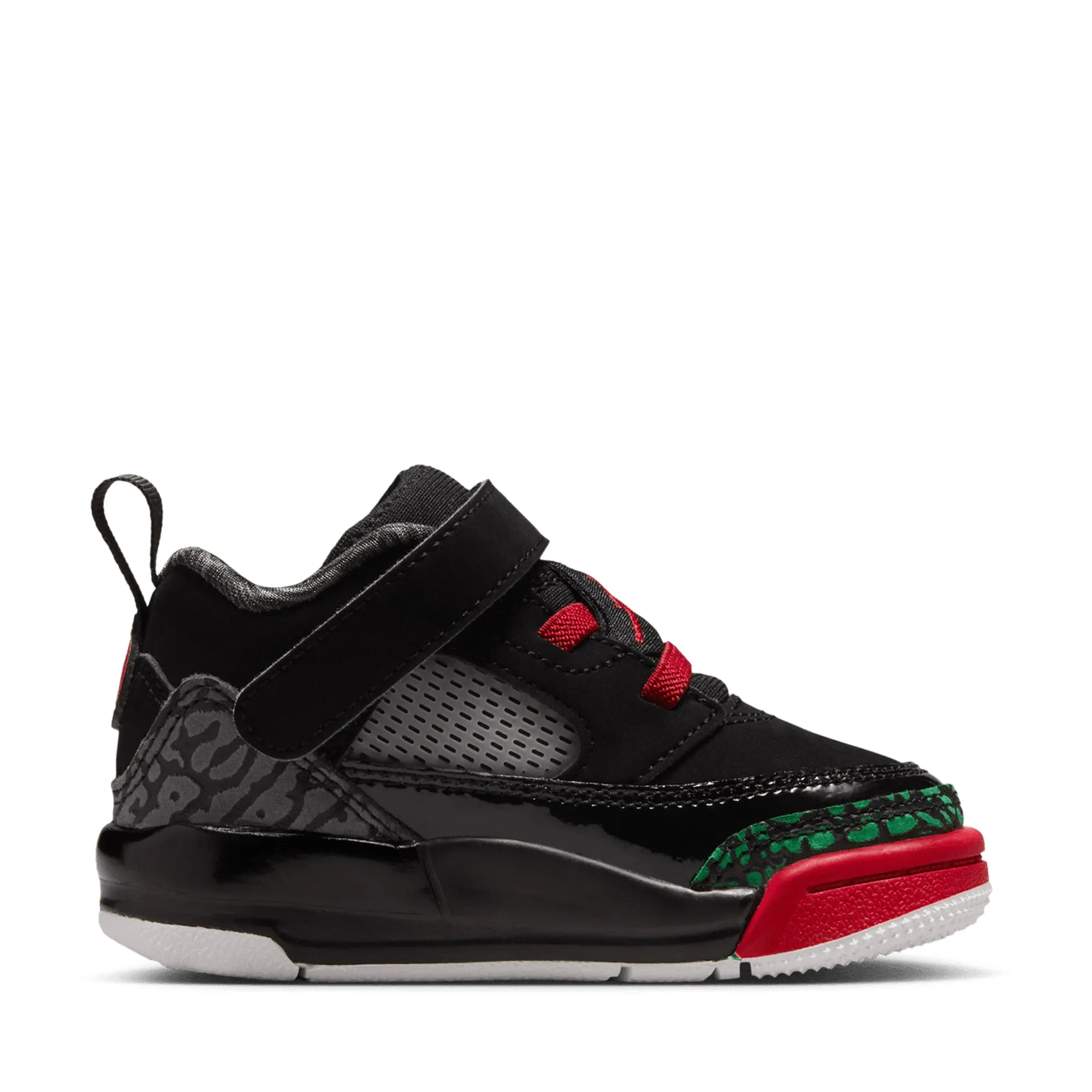 City Pace Adaptive Heel Lock Jordan Spizike Low (TD) - Black/Varsity Red