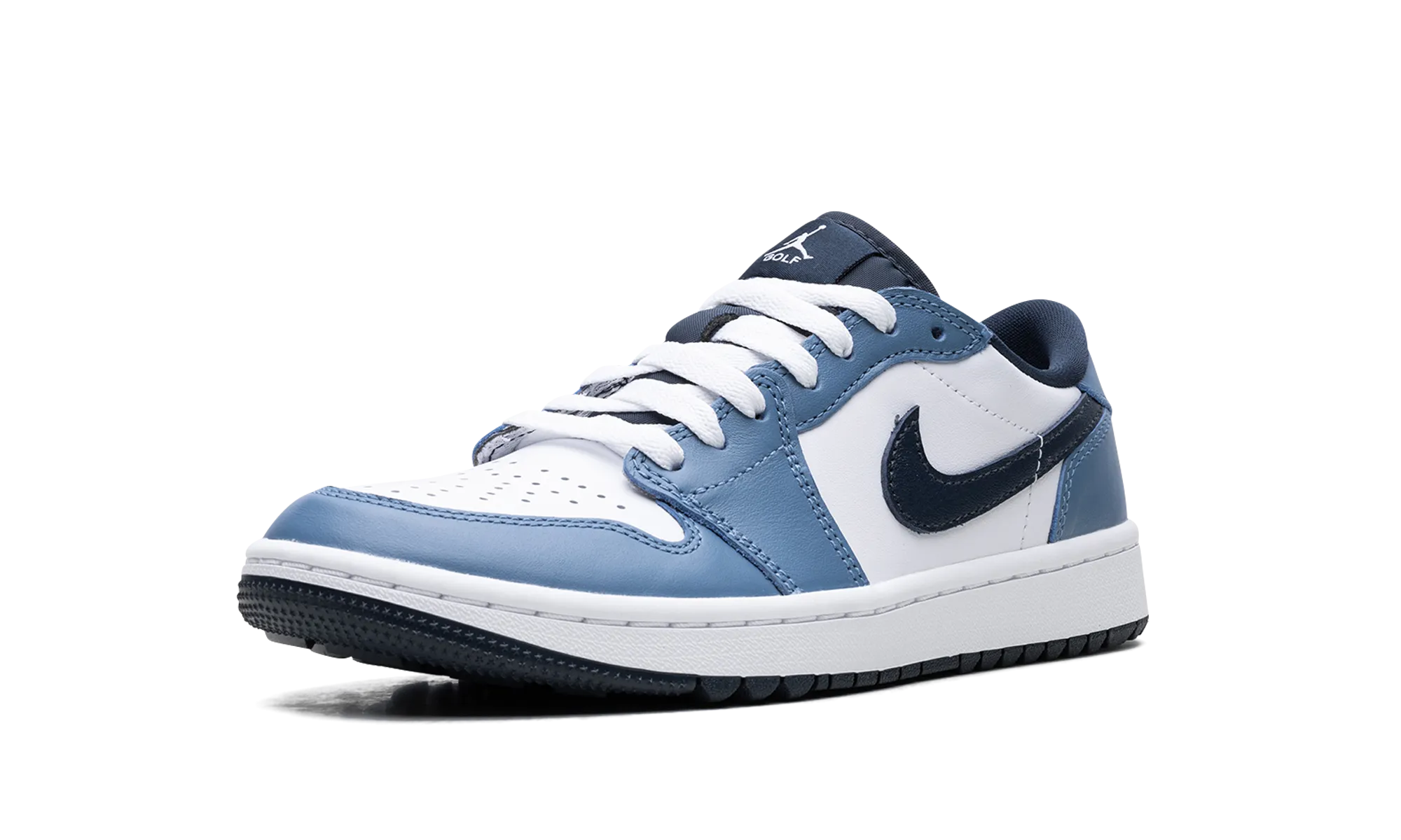 Air Jordan 1 Low Golf "Aegean Storm" Sturdy Build Ankle Support Features