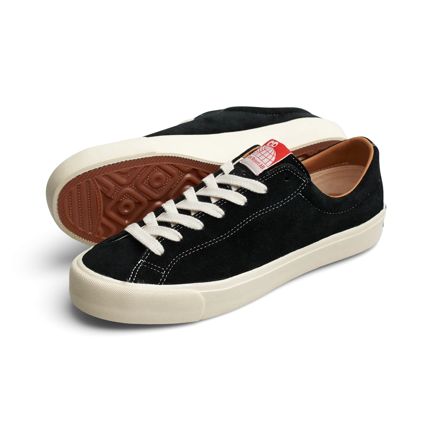 Last Resort AB VM003 Black /White Suede Lo Shoes w/cloud cush Daily Ease Gentle Motion