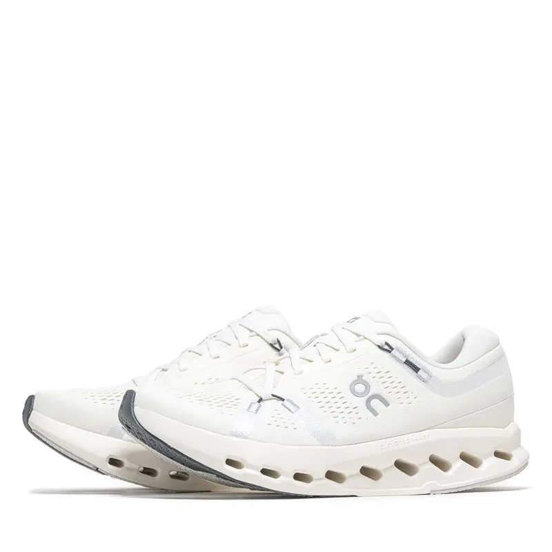 Women's On Cloudsurfer 2 - Ivory/Ivory Sturdy Heel Microperforated Upper