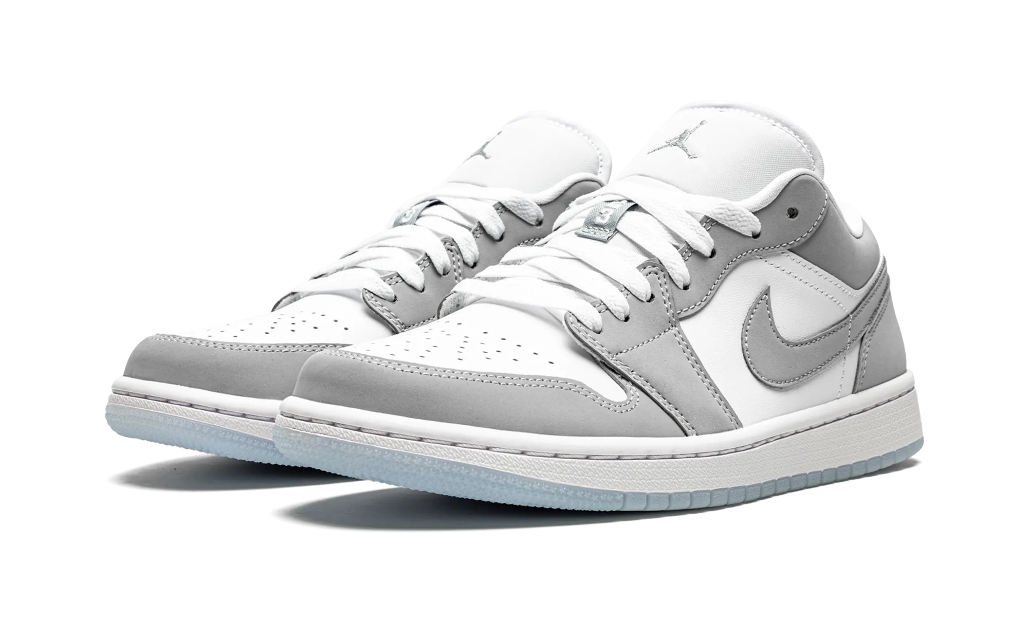 Soft Lining No Seam Interior AIR JORDAN 1 LOW WMNS "White / Wolf Grey"