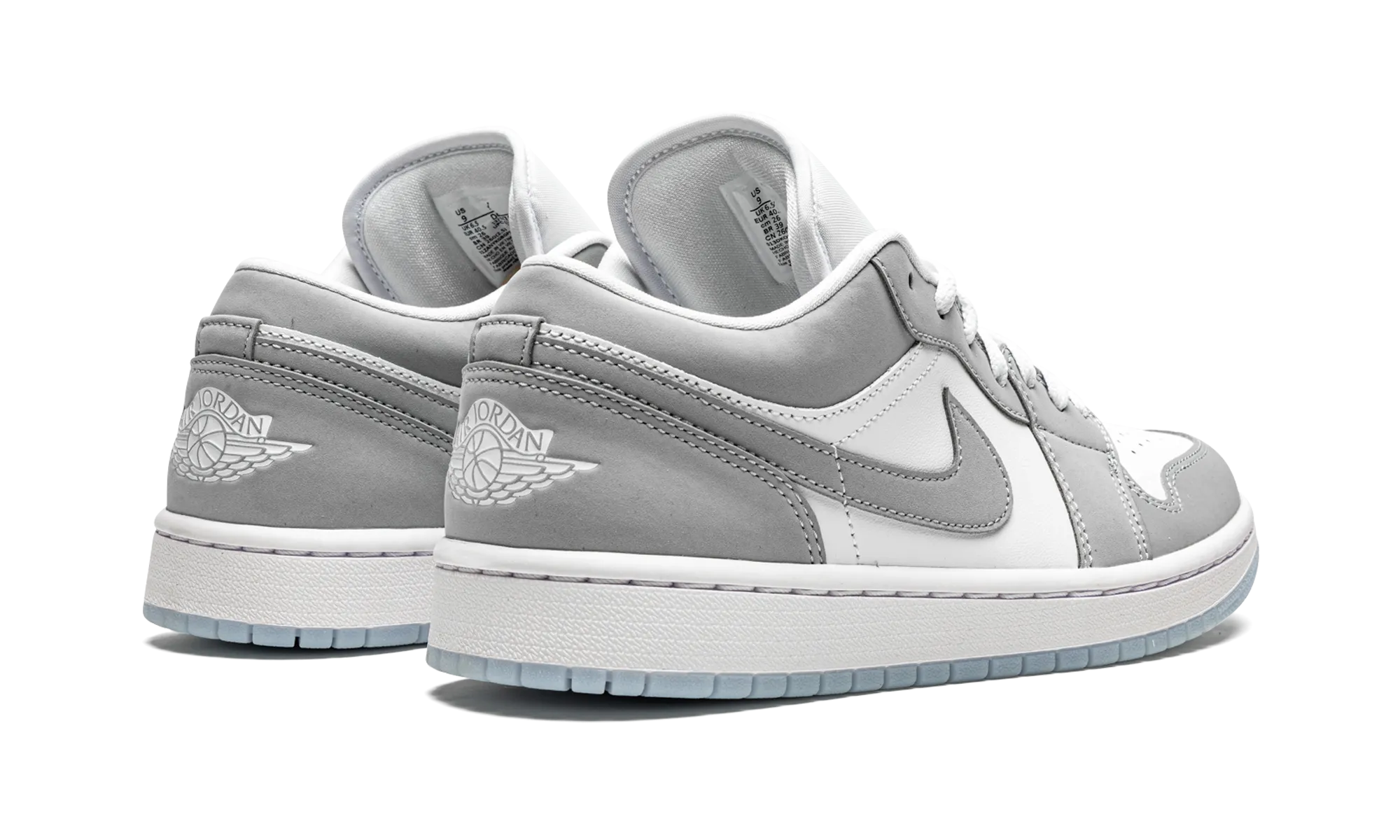AIR JORDAN 1 LOW WMNS "White / Wolf Grey" Lean Form