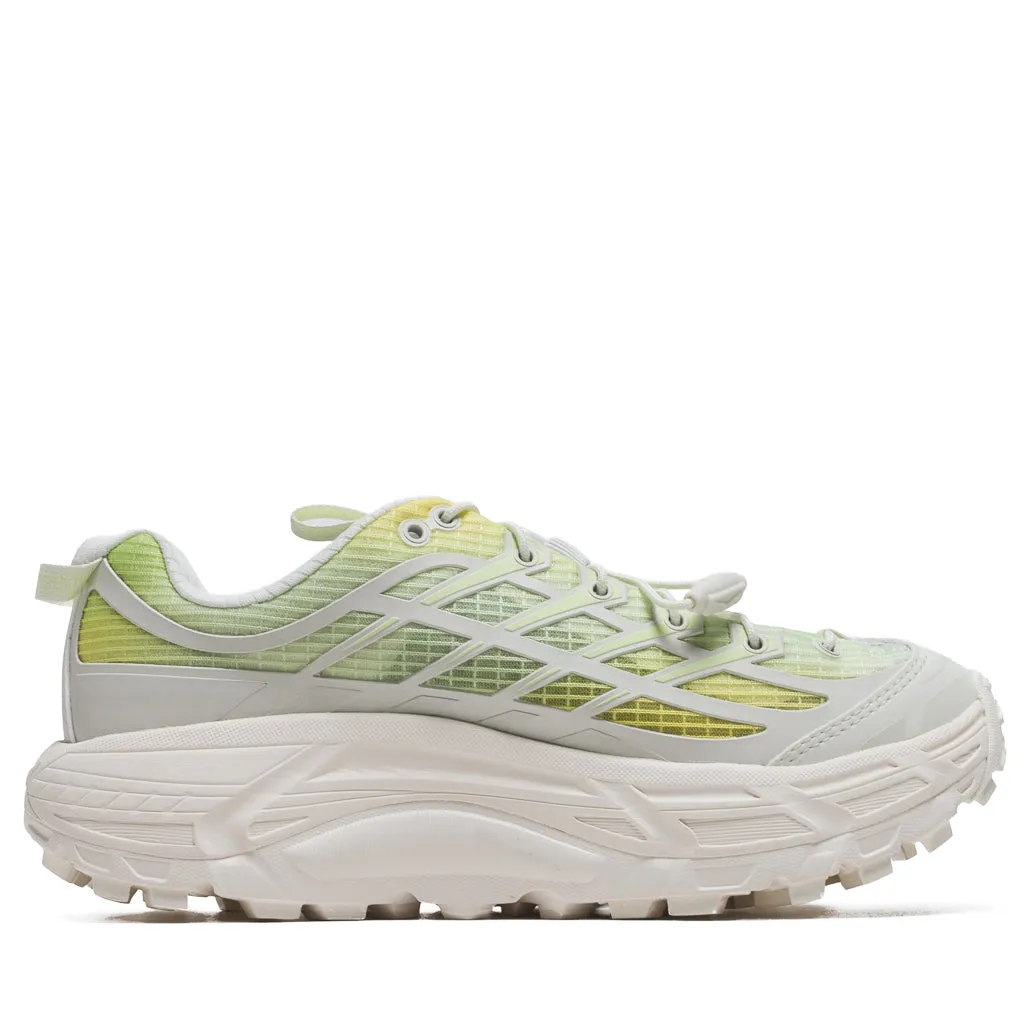 Adaptive Heel Cradle EnergyReturn Hoka Mafate Three2 Grid - Truffle Salt/Sour Lemon