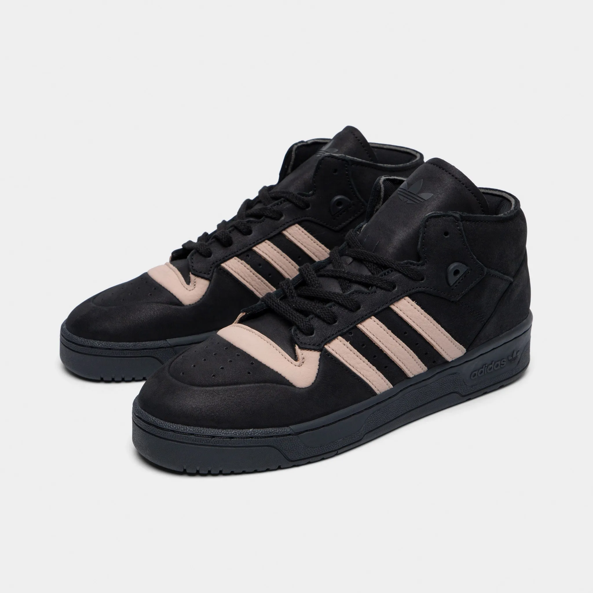 adidas Originals Rivalry Mid 001 Core Black / Ash Pearl - Core Black Friction control