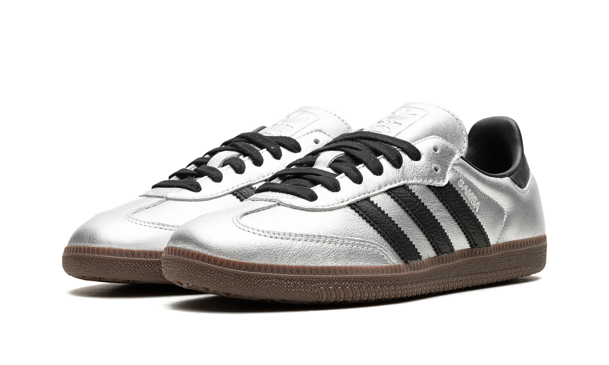 Samba OG WMNS "Silver Metallic Black Gum" Airport Style