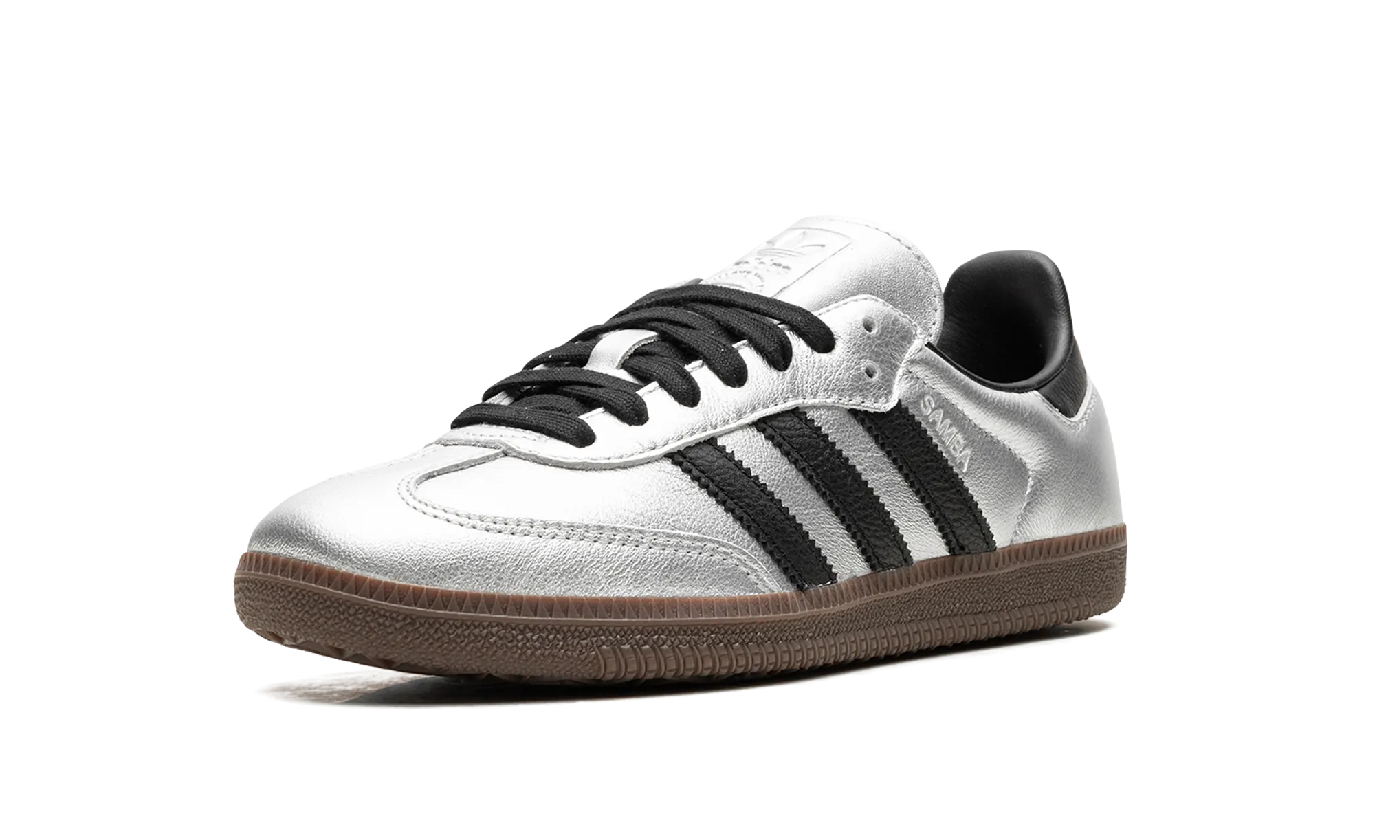 Samba OG WMNS "Silver Metallic Black Gum" Ankle Strap
