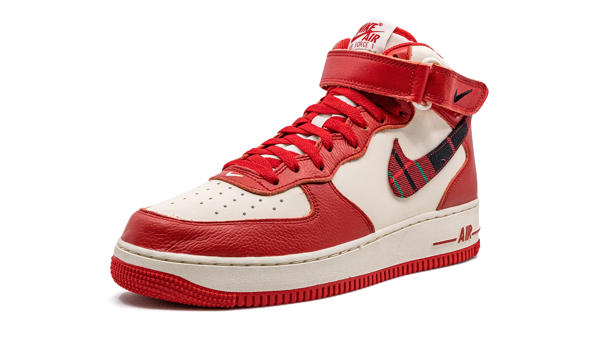 Shock Layer Air Force 1 Mid '07 LX "Plaid Cream Red"
