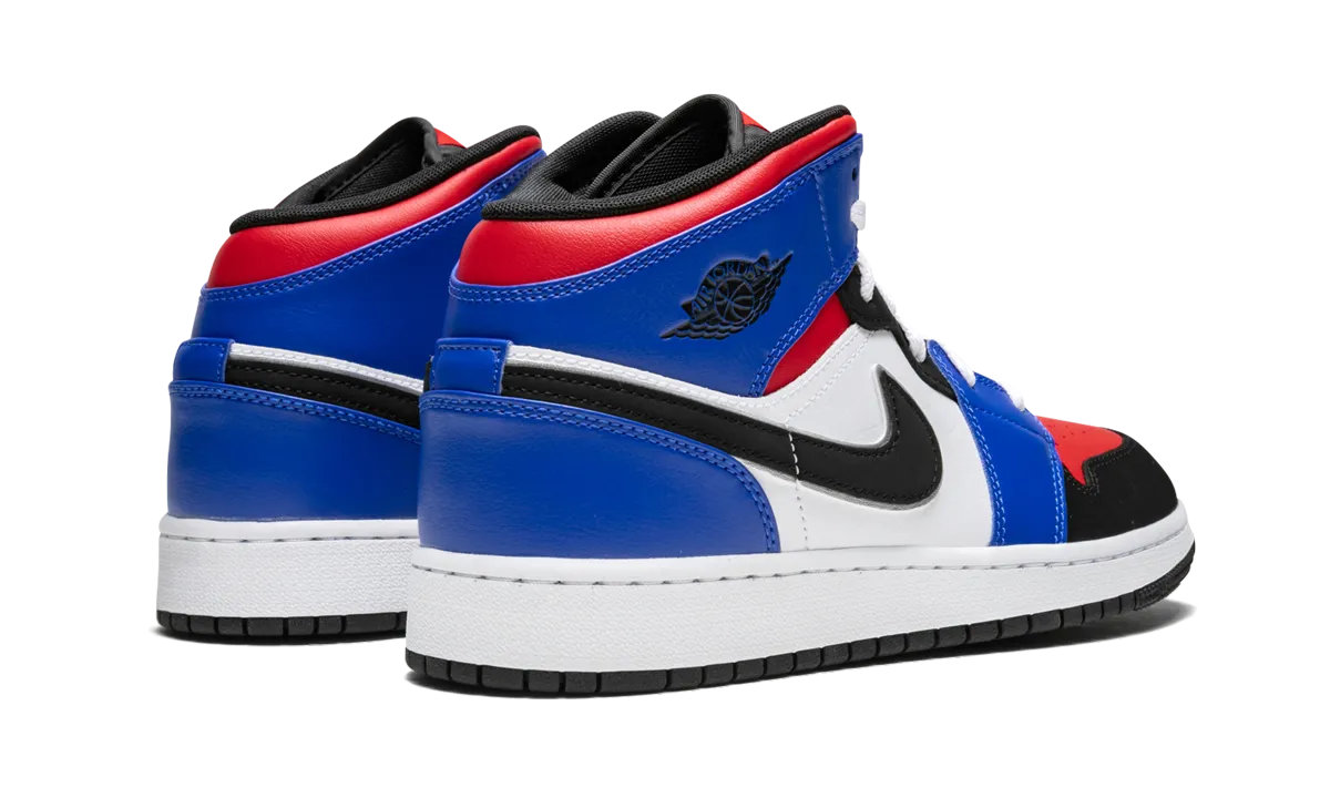 Air Jordan 1 Mid GS "Top 3" Hexagonal Tread Pattern