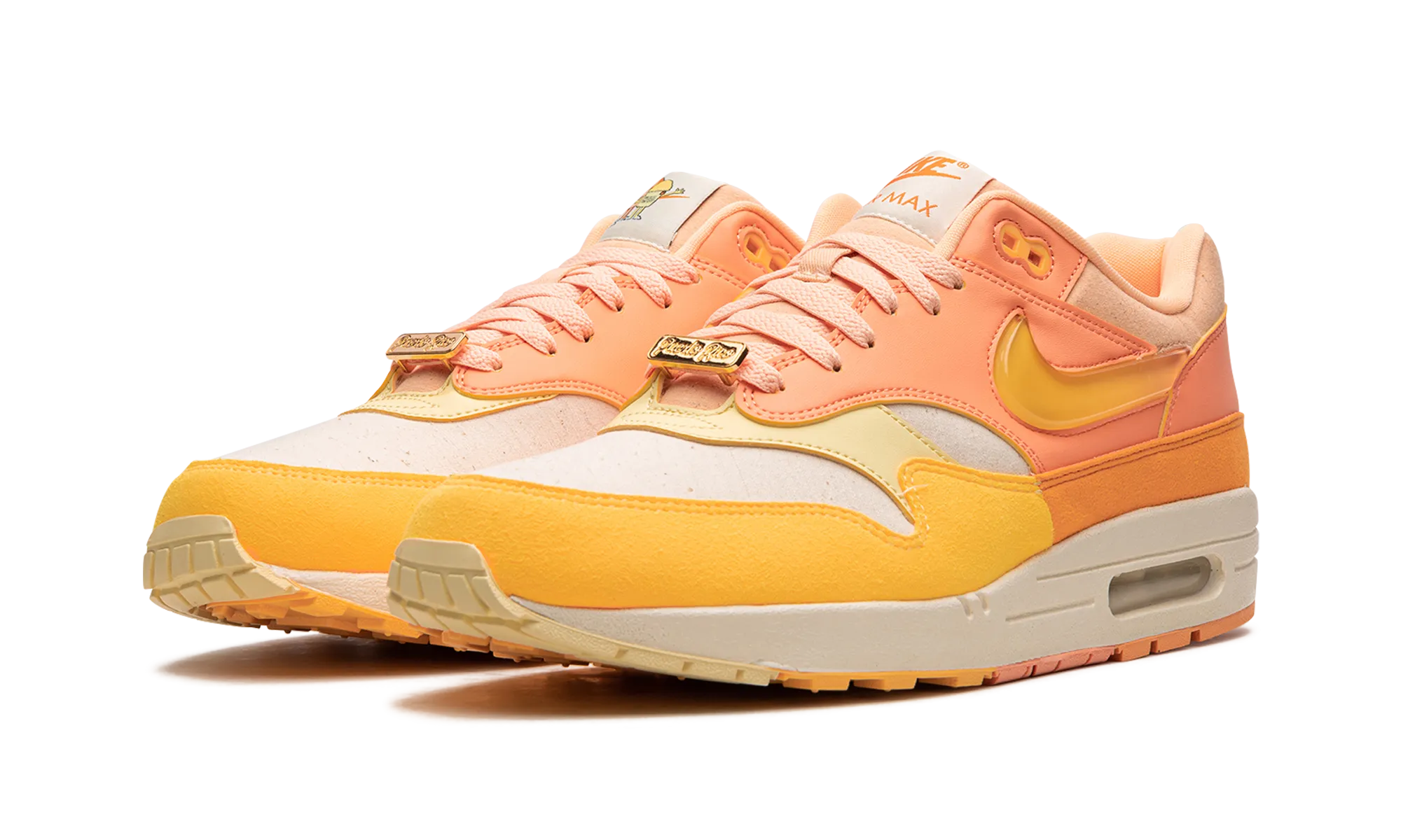 Air Max 1 "Puerto Rico - Orange Frost" foot - ventilation running shoes Portable Option