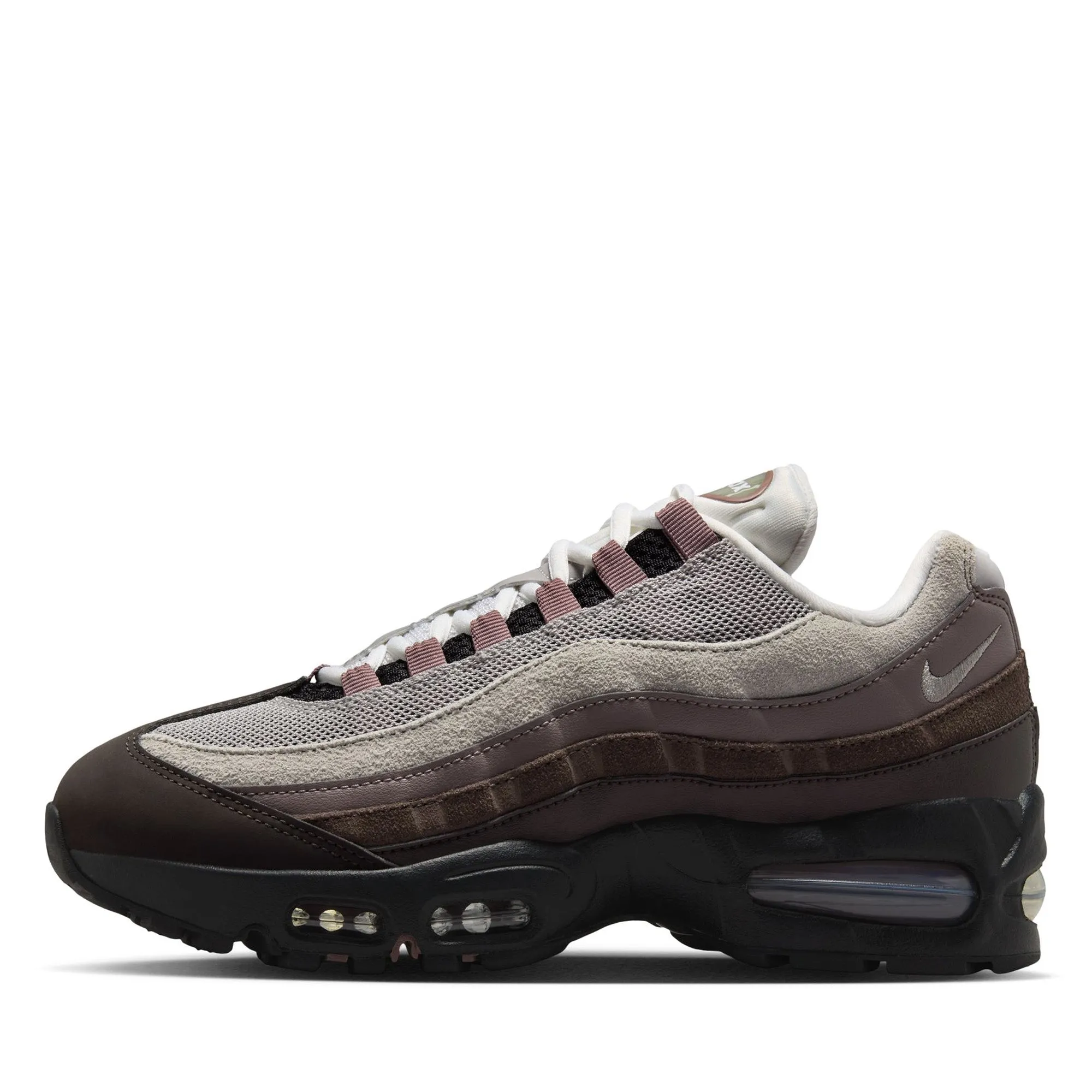 Women's Nike Air Max 95 - Velvet Brown/Pearl Grey Neutral Stance Support Anti Odor