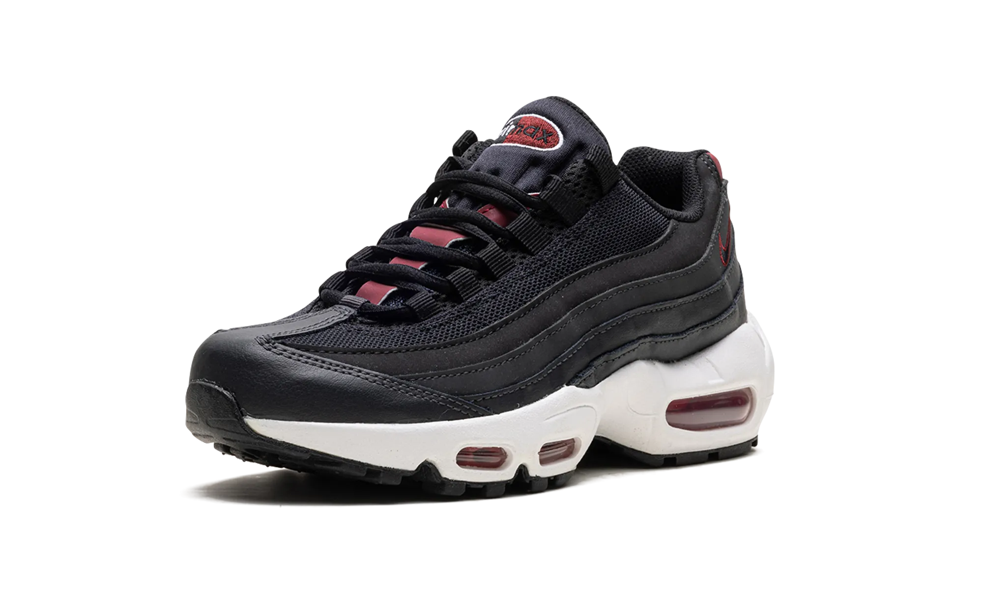 Nike Air Max 95 Recraft GS "Anthracite Team Red" track shoes