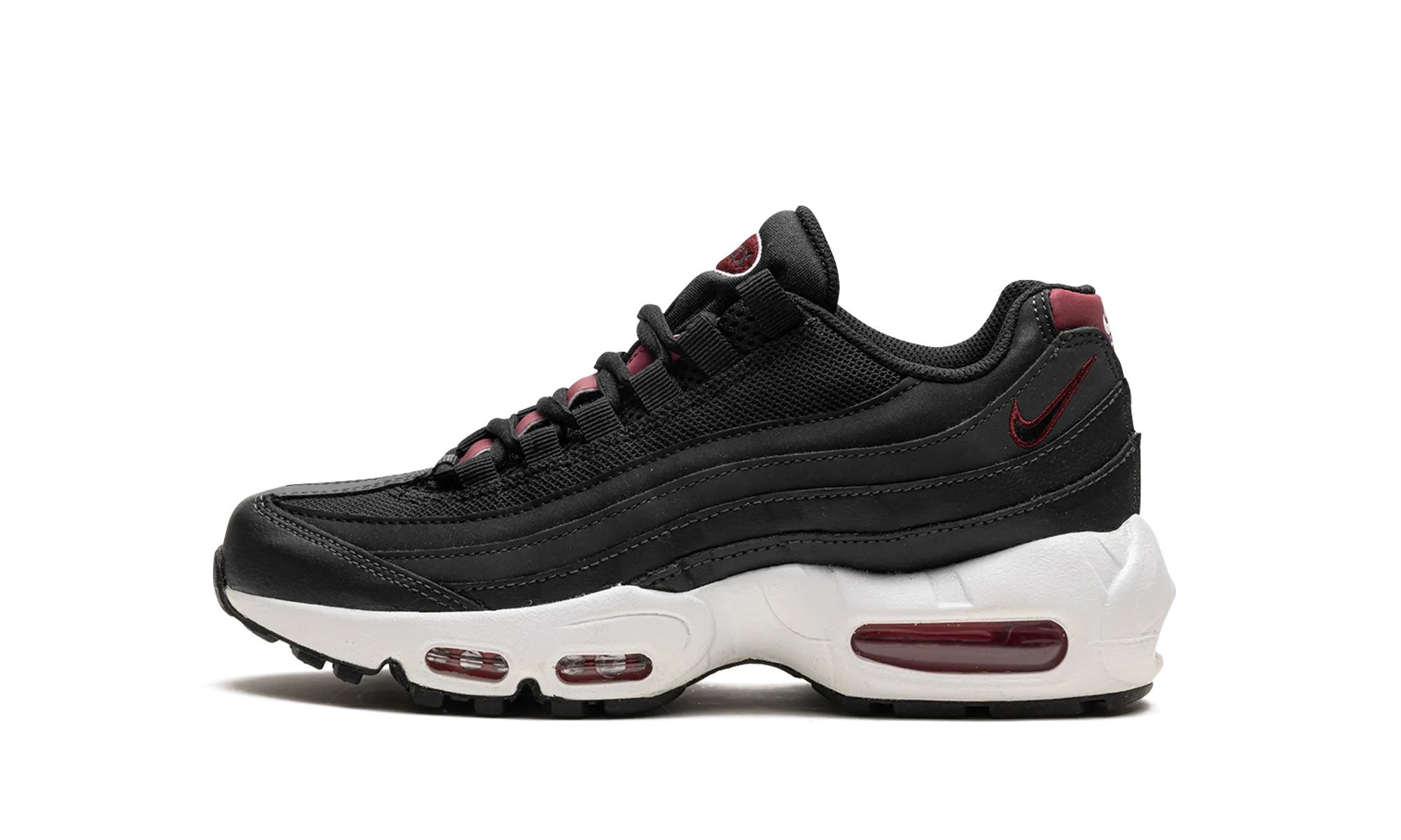 solo run gym - ready Nike Air Max 95 Recraft GS "Anthracite Team Red"