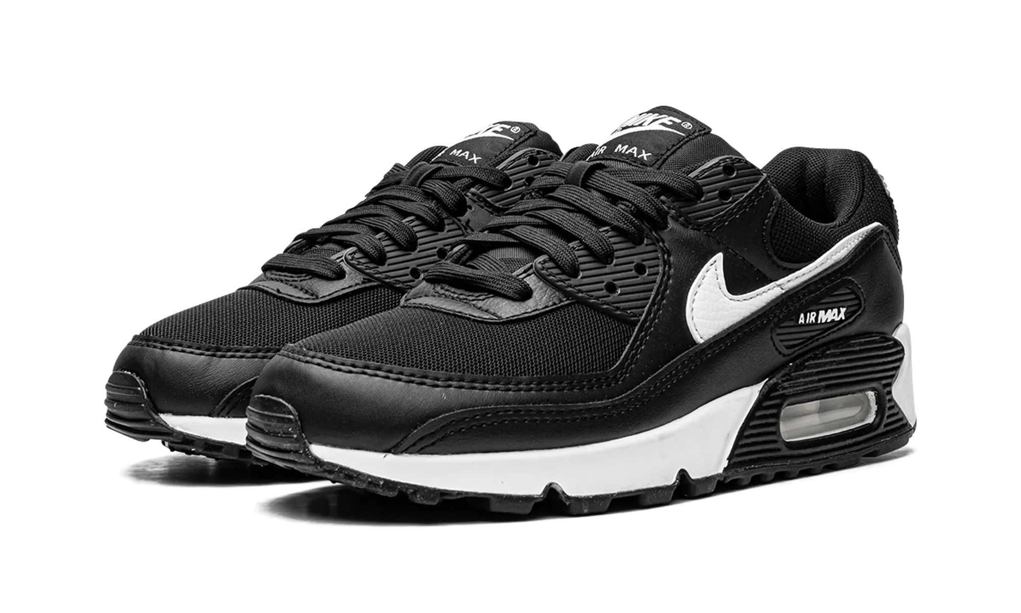 thick - sole shoes AIR MAX 90 MNS WMNS "Black/White"