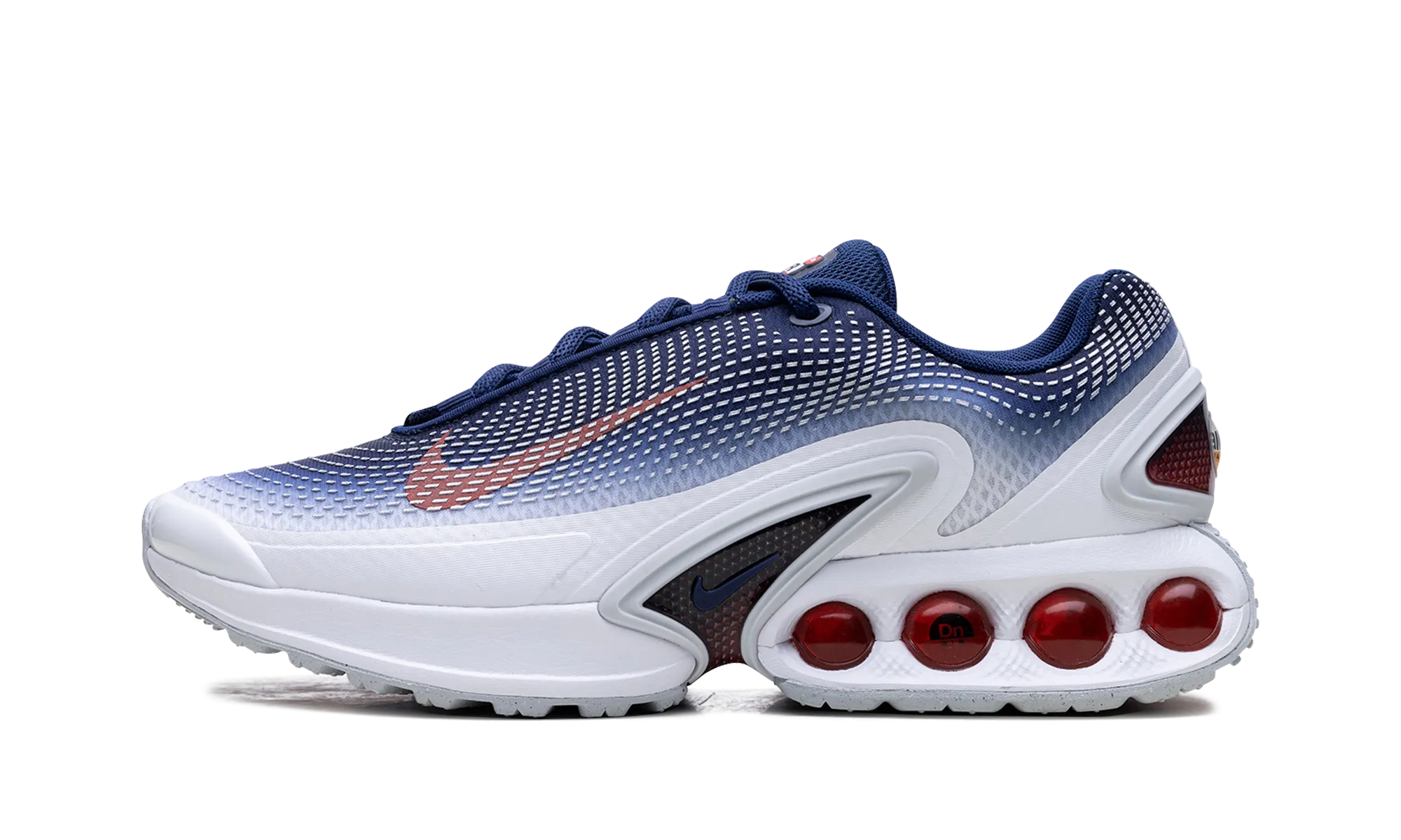 endurance running shoes running in a train station area shoes Air Max Dn "Team USA"
