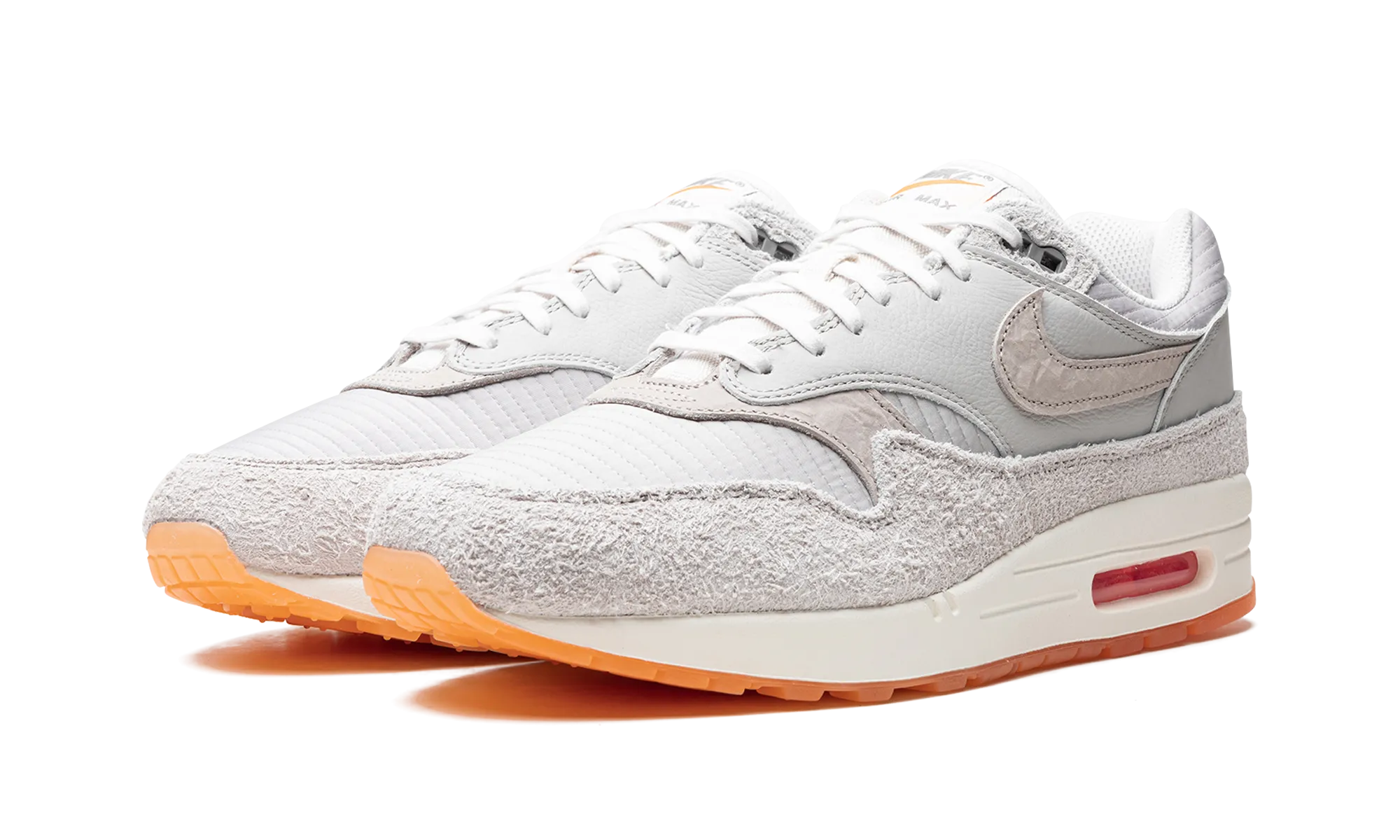 stylish shoe look Air Max 1 "Light Iron Ore / Total Orange"