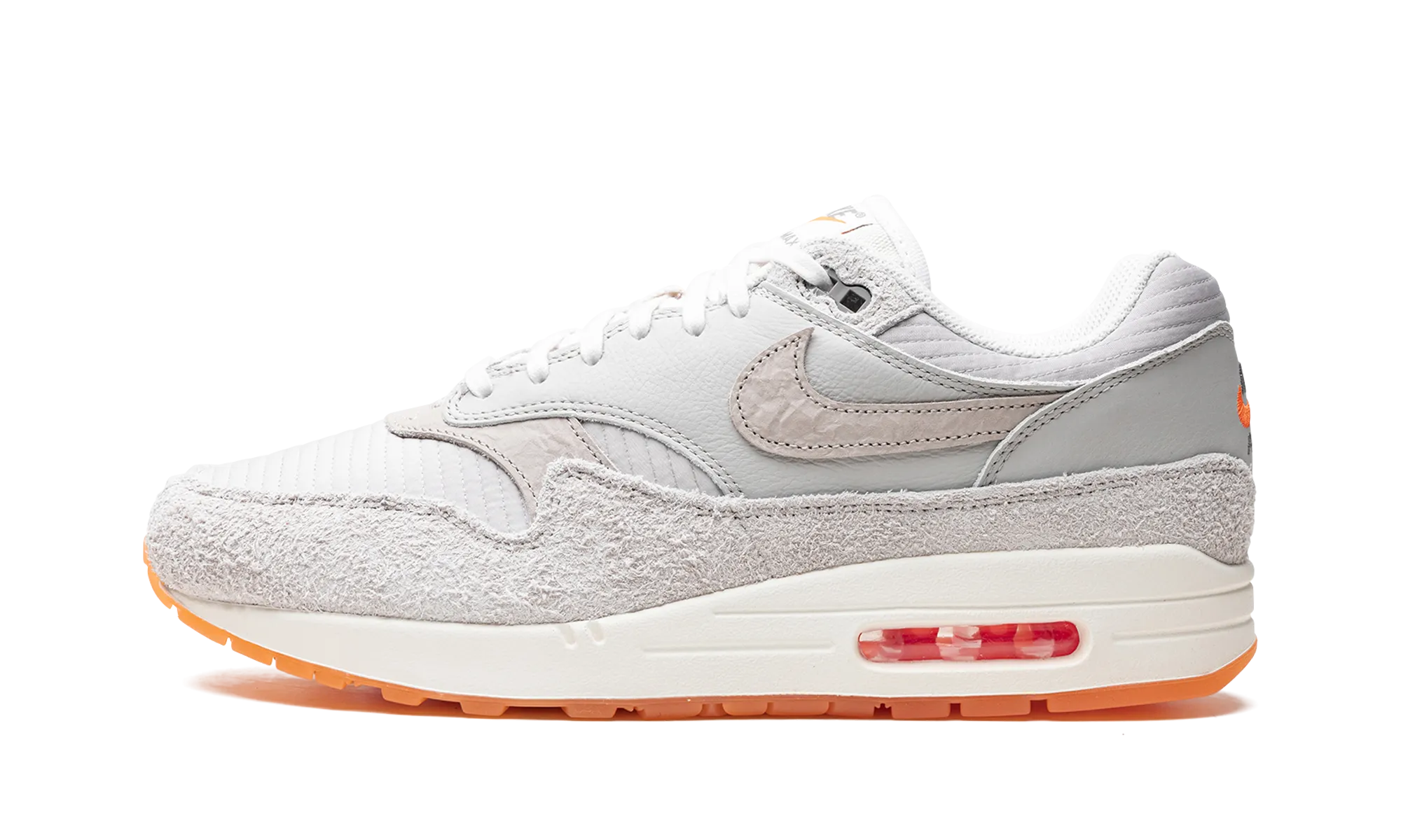 Air Max 1 "Light Iron Ore / Total Orange" Elastic Bands