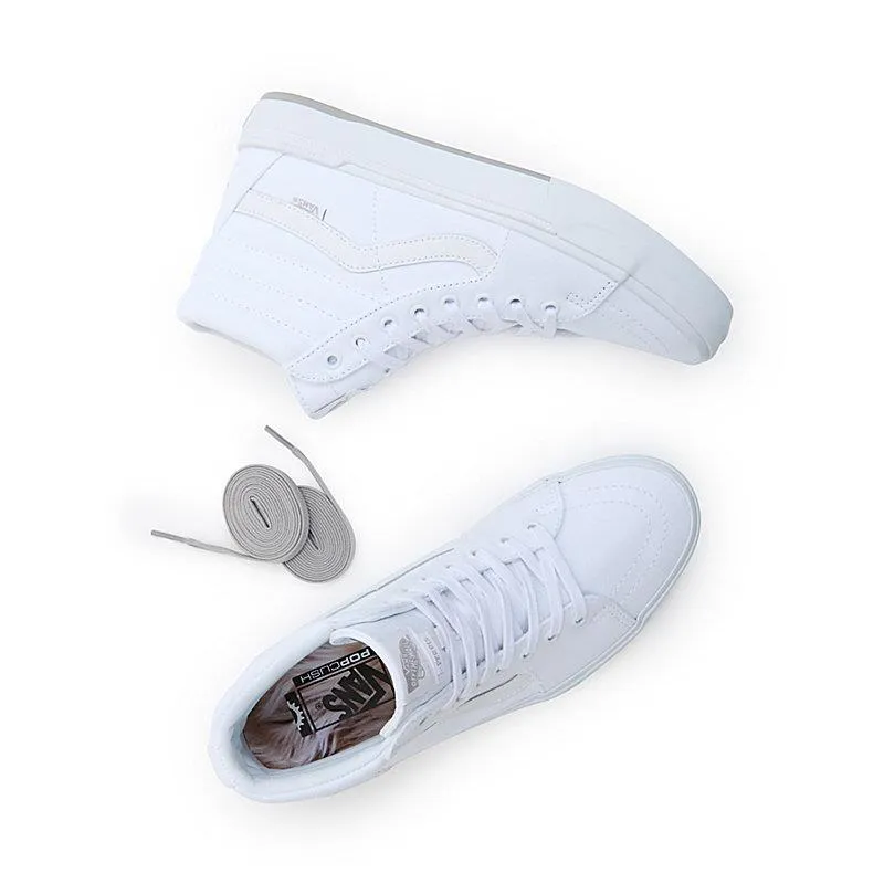 widest volleyball players' bounce Vans BMX Sk8-Hi X Perris Benegas - White