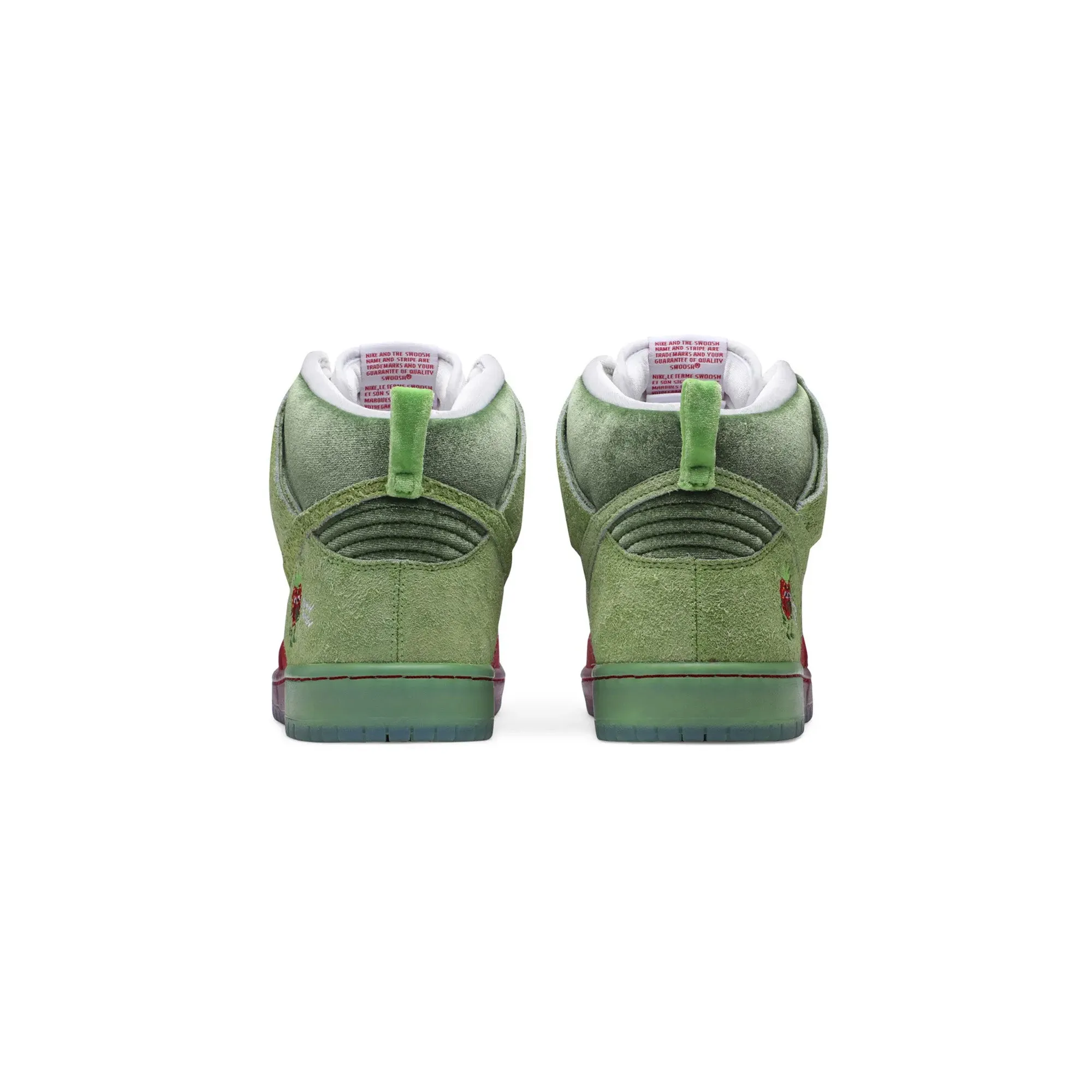 Unidirectional Airflow Vents Sleek Shape Nike SB Dunk High 'Strawberry Cough' (2021)