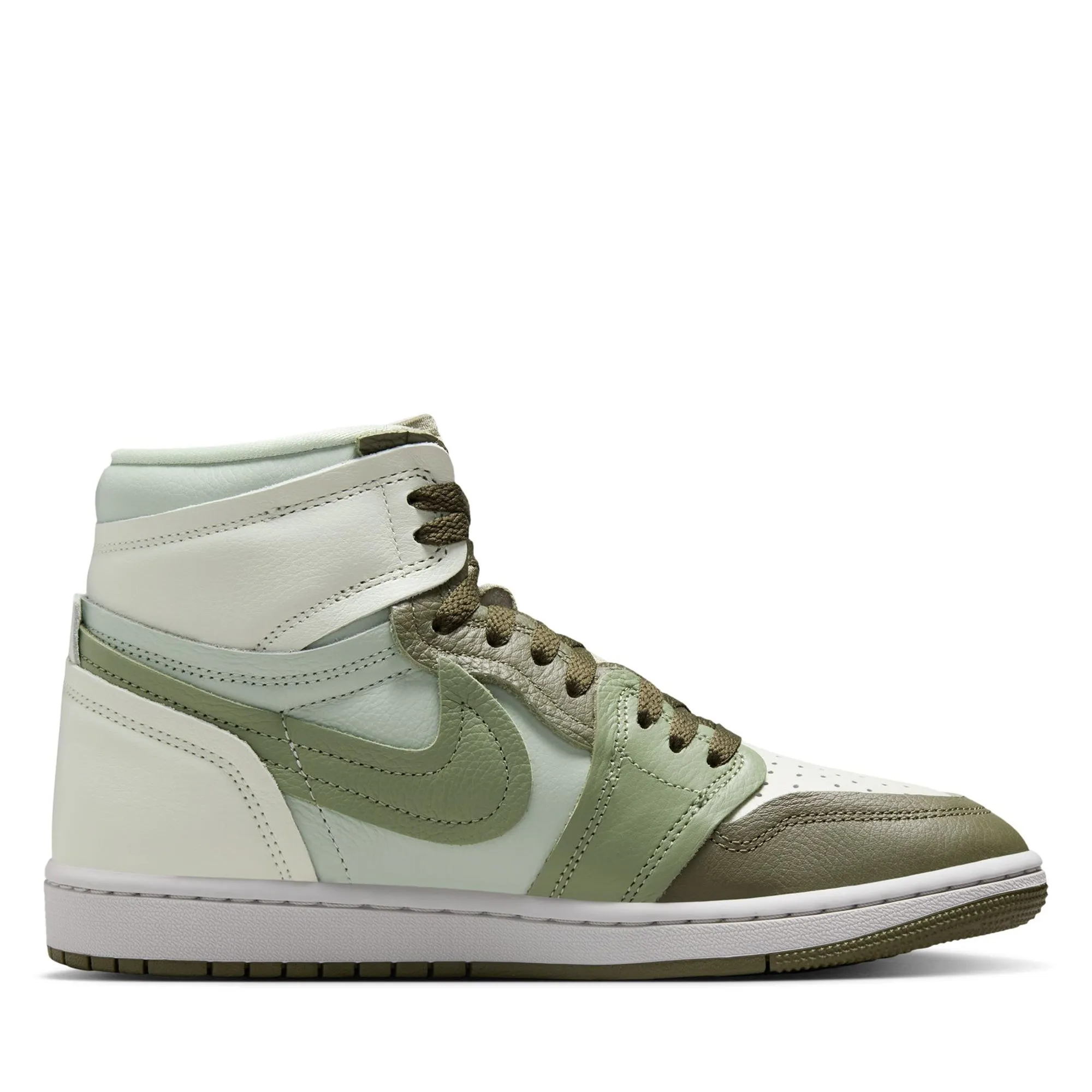 Women's Air Jordan 1 High Method of Make - Medium Olive/Oil Green Anatomical Contouring Road Performance