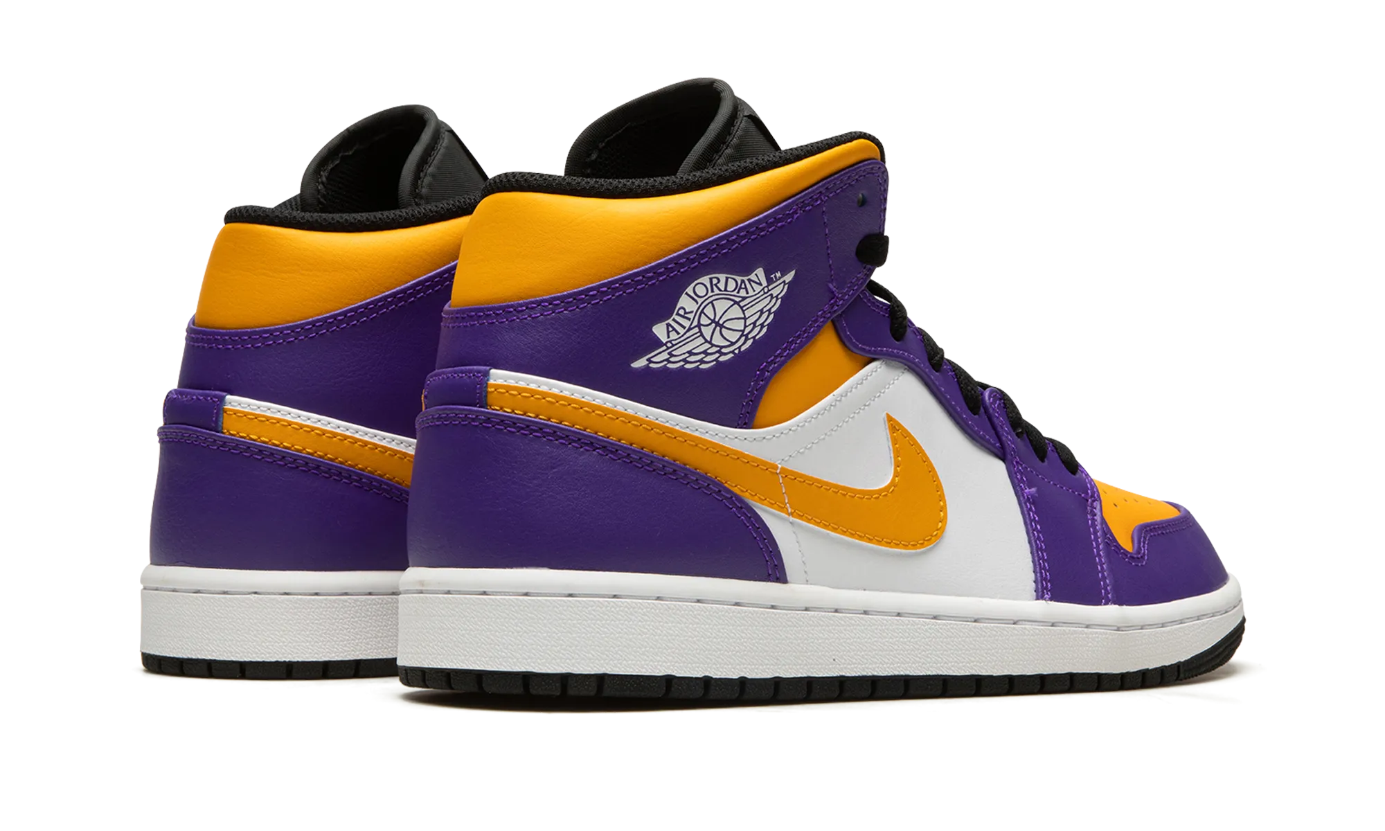 Air Jordan 1 Mid "Lakers" Breathable flair Tear Resistant