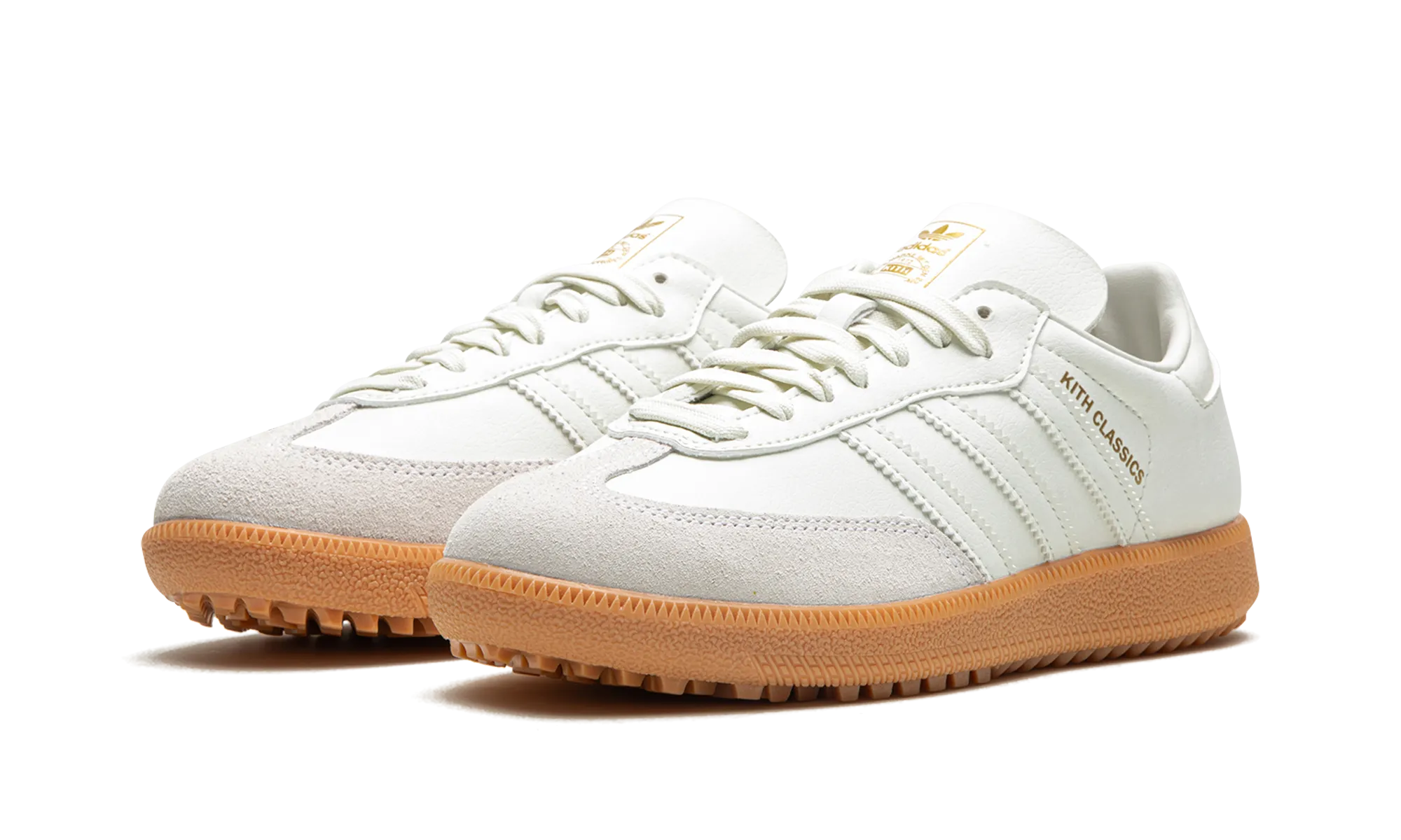 Samba Golf "Kith - White / Gum" lake walk