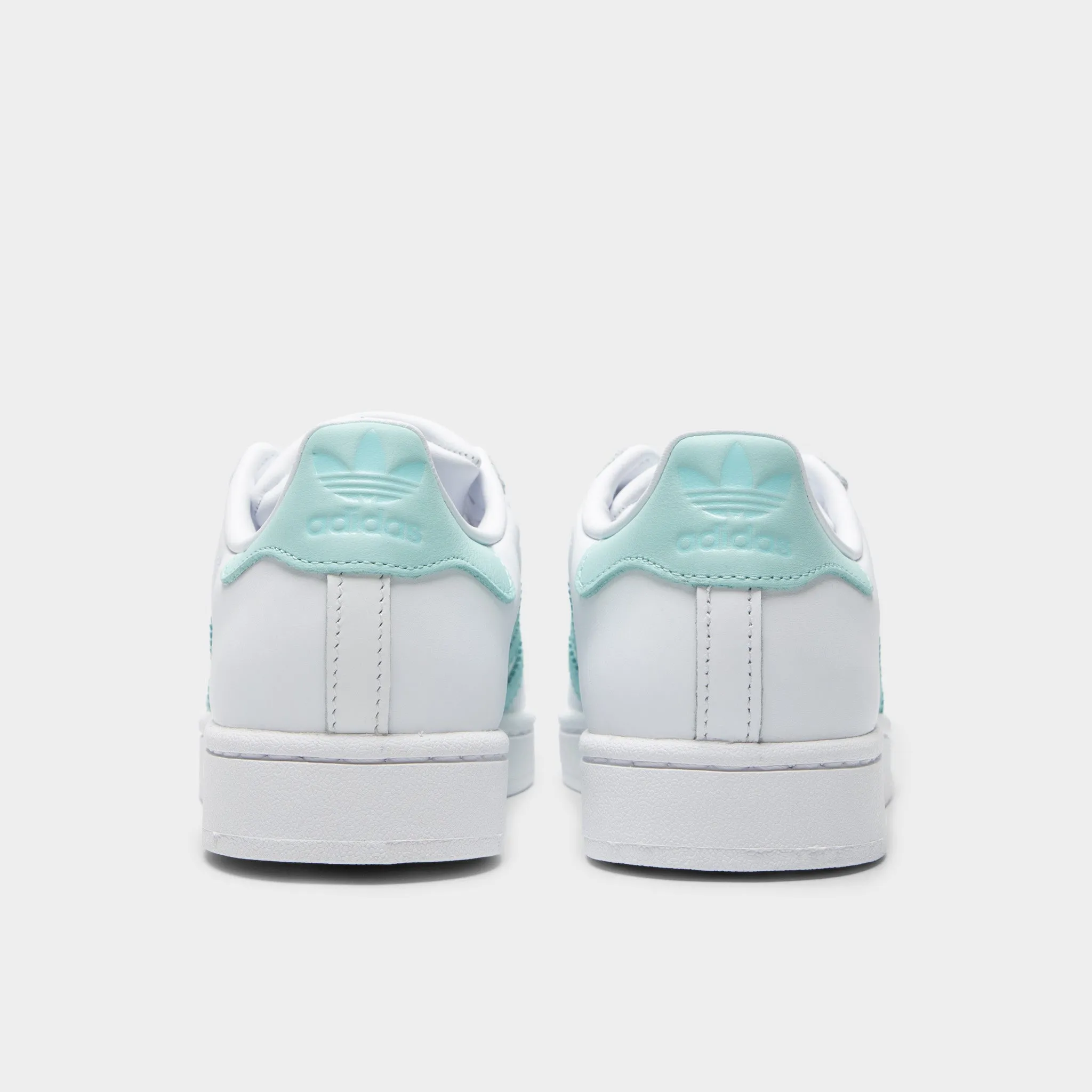 adidas Women's Superstar II White / Semi Flash Aqua - Easy Mint Minimal Build