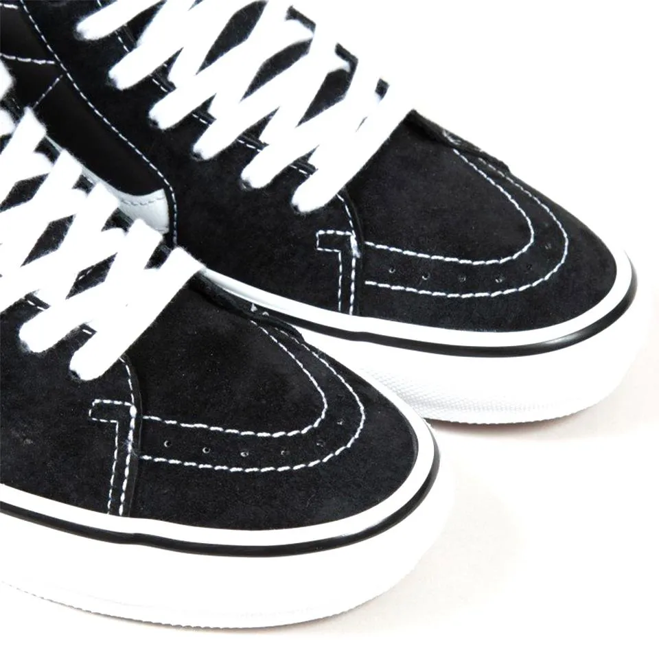 Vans Skate Grosso Mid - Black/White/Emo Leather Comfortable Straps Grip Assist