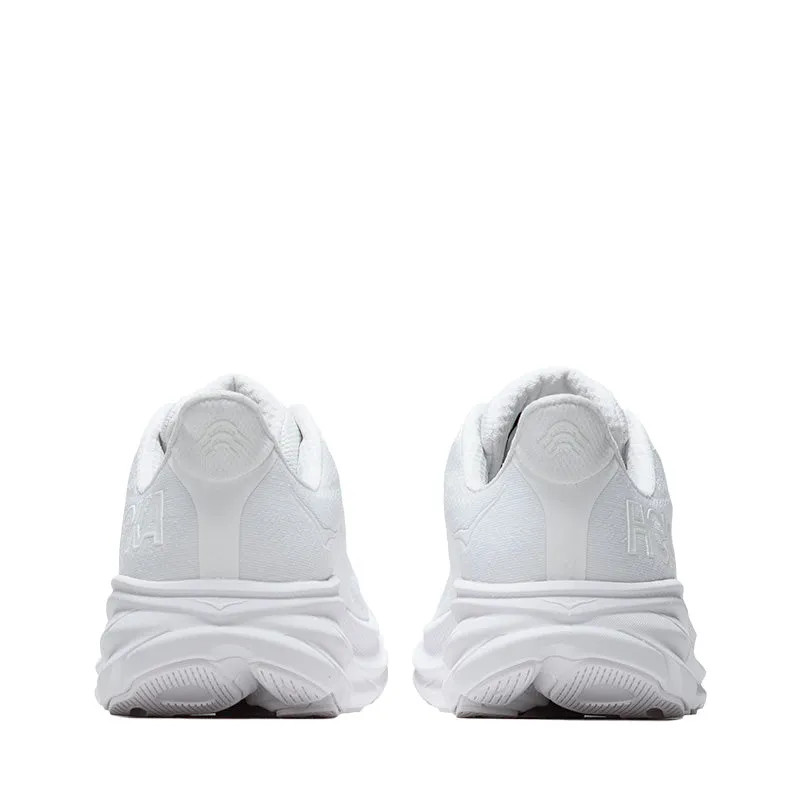 Hoka Clifton 9 - White/White Boosted touch Vegan Material Technology