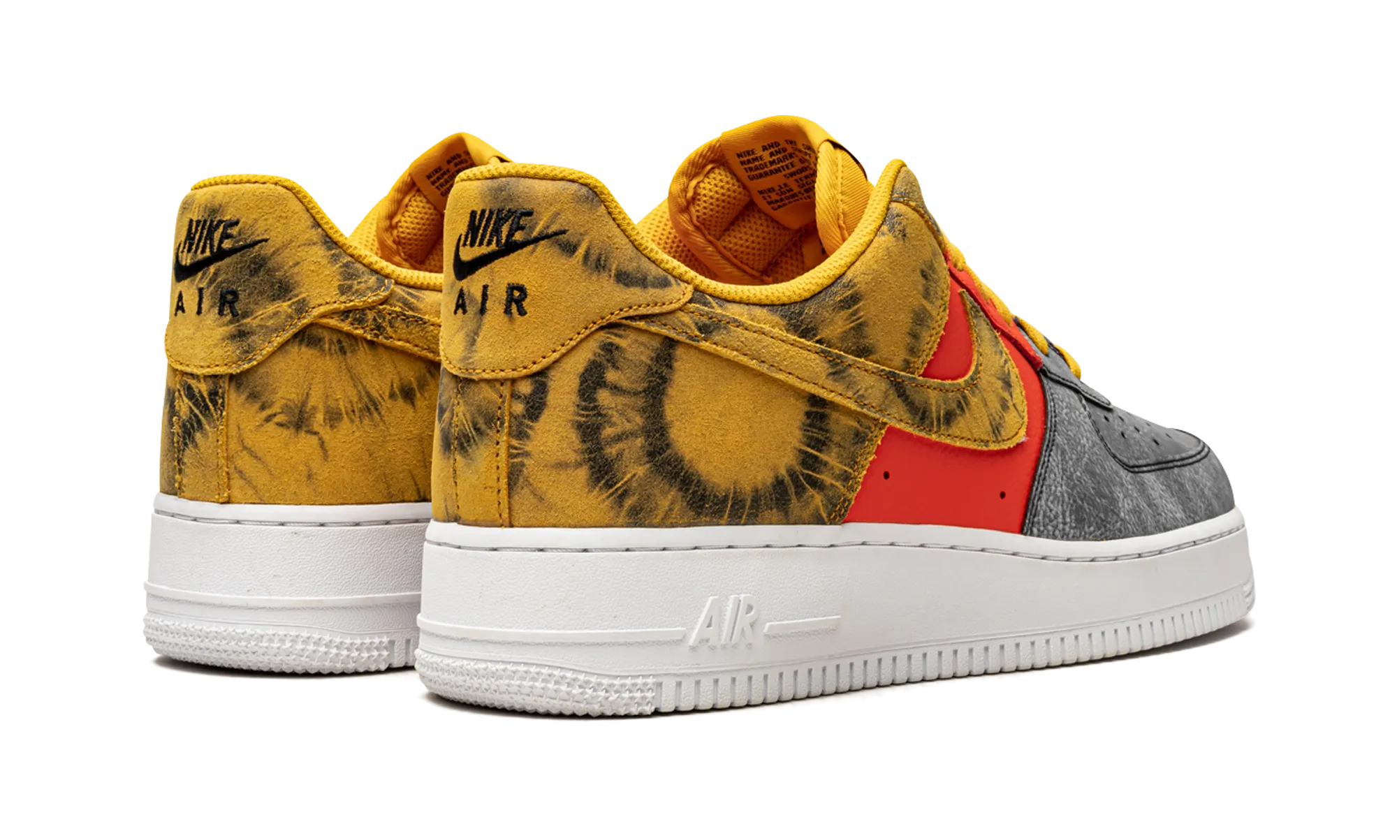 Air Force 1 '07 LV8 "Dark Sulphur Tie-Dye" Youth Energy Breathable wear