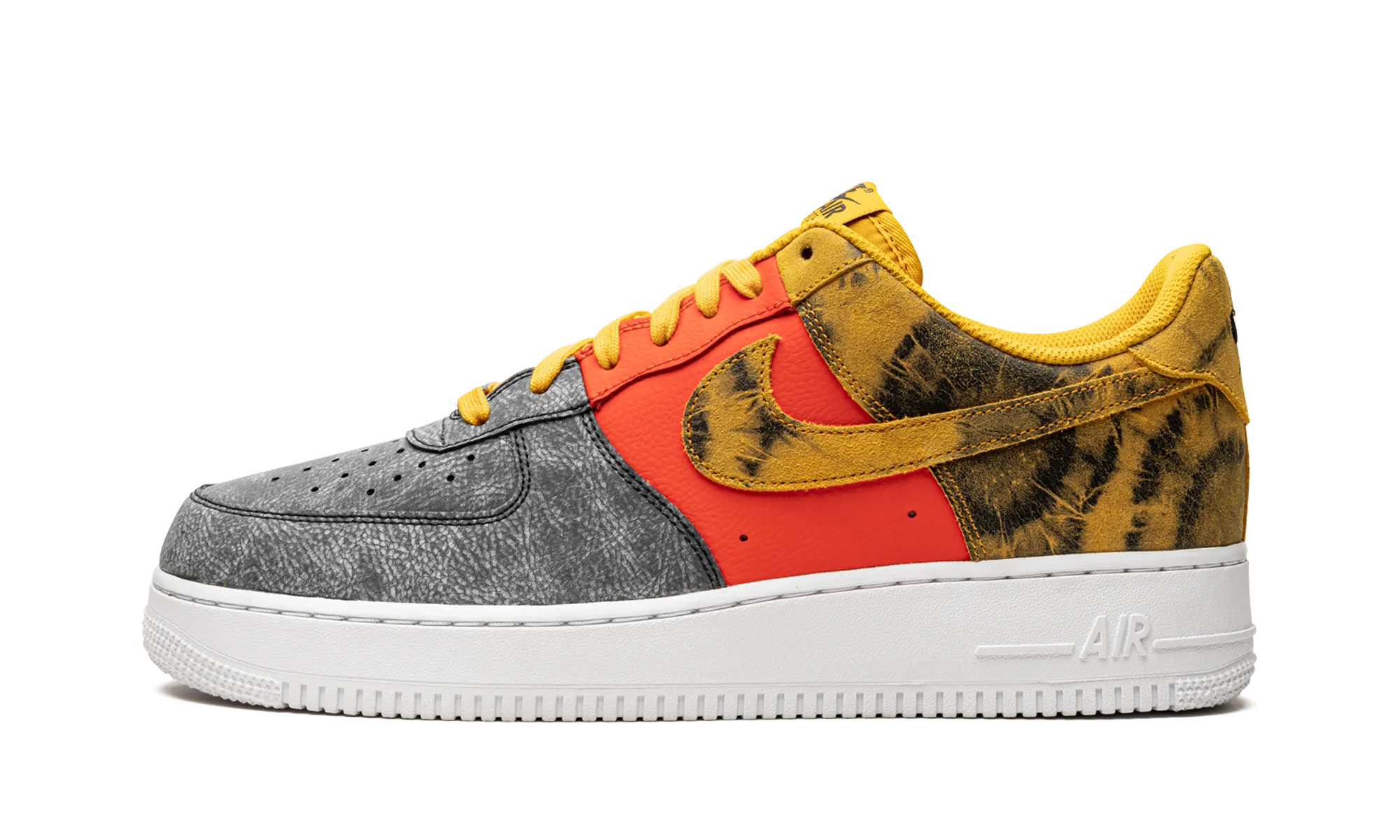 Air Force 1 '07 LV8 "Dark Sulphur Tie-Dye" Mid Top Sleek Ride