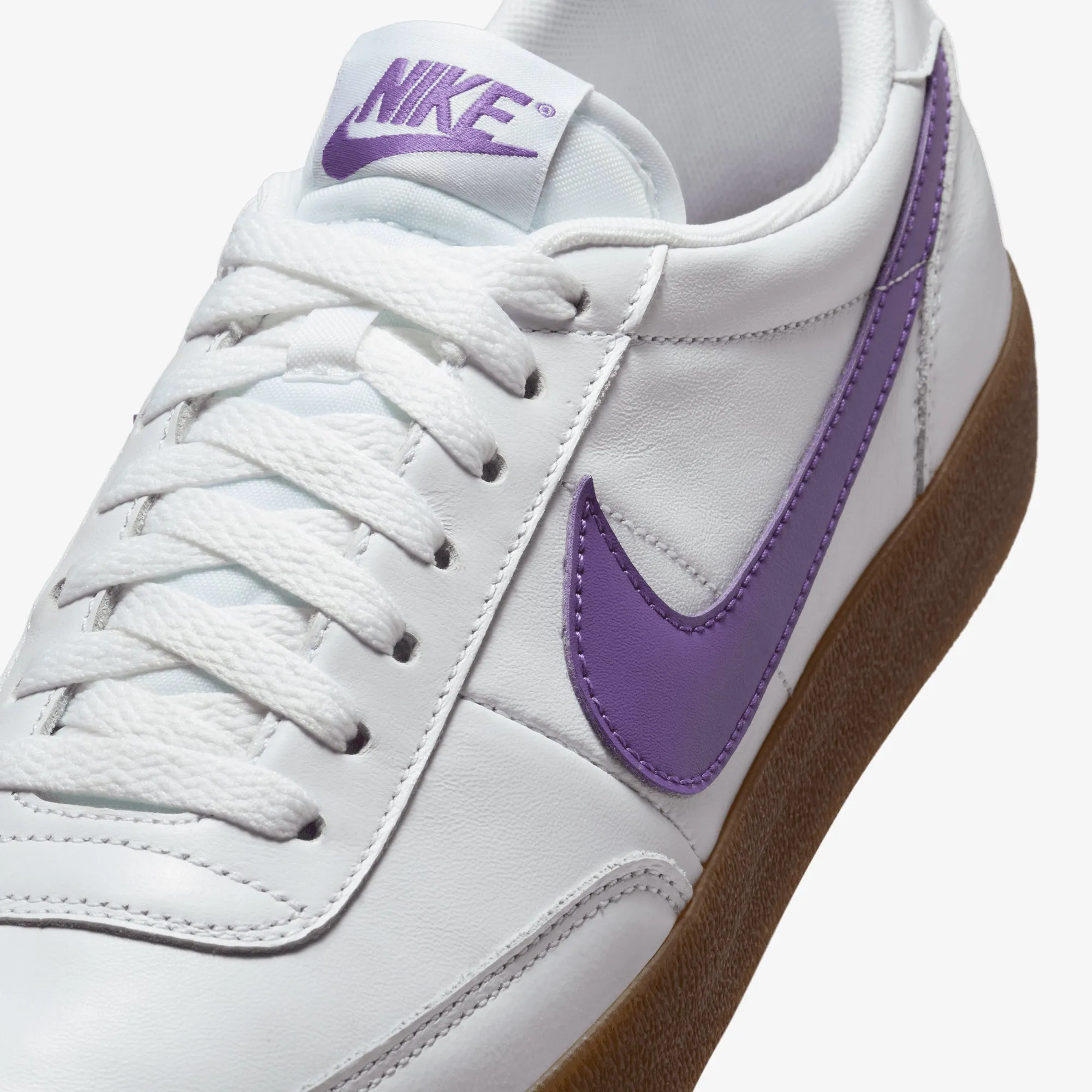 Nike | KILLSHOT 2 LEATHER { WHITE/WILD GRAPE-GUM MED BROWN Athletic Choice