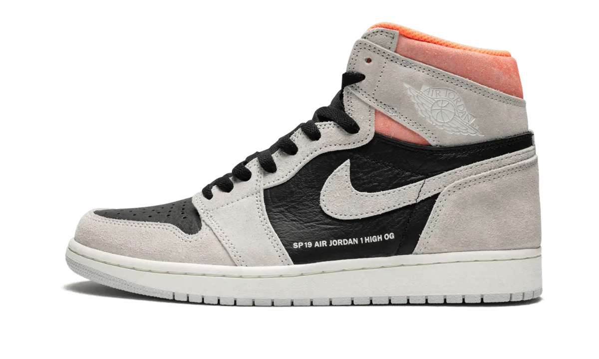 Air Jordan 1 Retro High OG "Neutral Grey/Hyper Crimson" Comfort Grip Energy Return Core