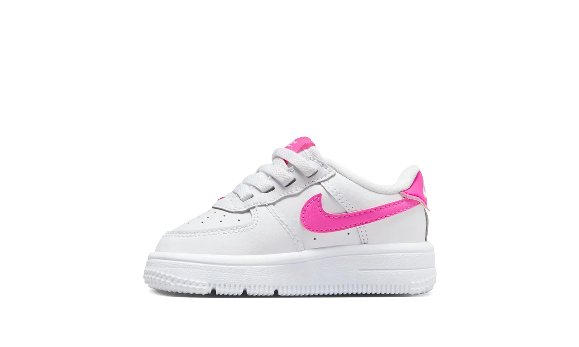 Air Force 1 Low TD "White Laser Fuchsia" Comfortable Straps Soft Upper