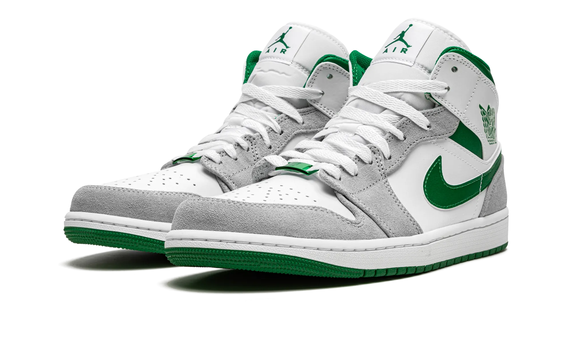 Fresh Ride Mobility Focused Air Jordan 1 Mid SE "Grey / Pine Green / White"