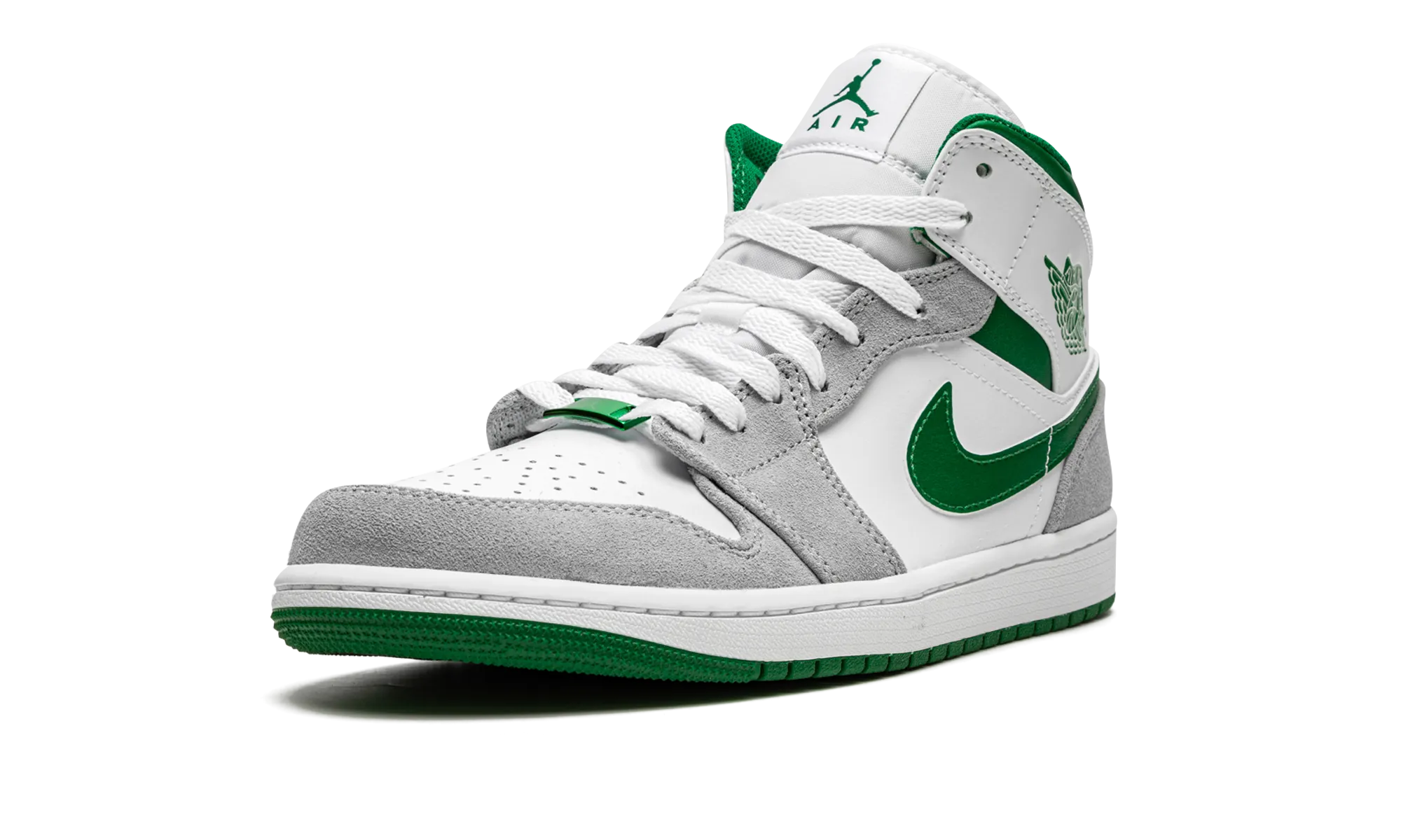 Stretch Wear Fit To Move Air Jordan 1 Mid SE "Grey / Pine Green / White"