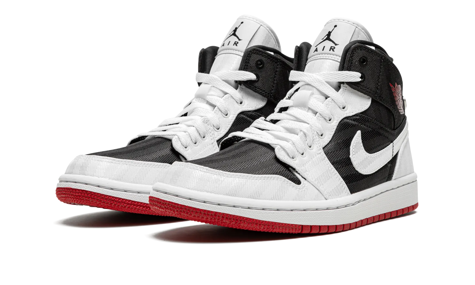 AIR JORDAN 1 MID SE UTL WMNS "White / Black / Gym Red" Athletic Choice Motion Flow