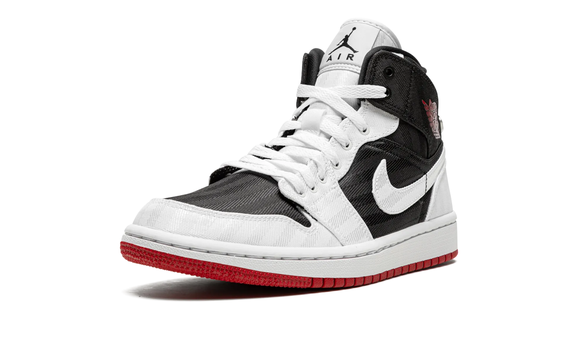 AIR JORDAN 1 MID SE UTL WMNS "White / Black / Gym Red" Core Fitness Ultra light