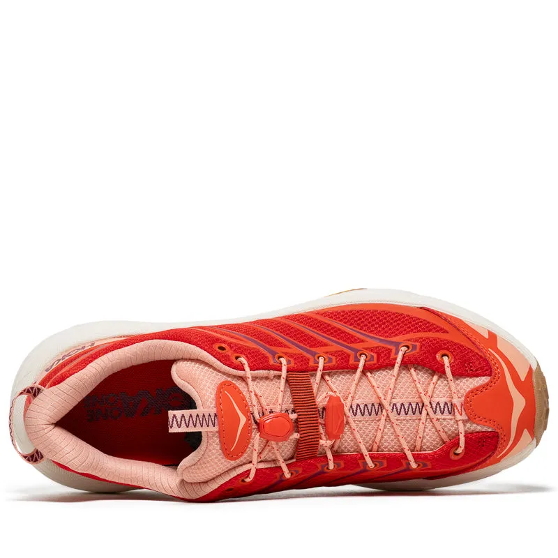 City Style Streamlined ease Hoka U Mafate Three2 - Tomato/Vermillion