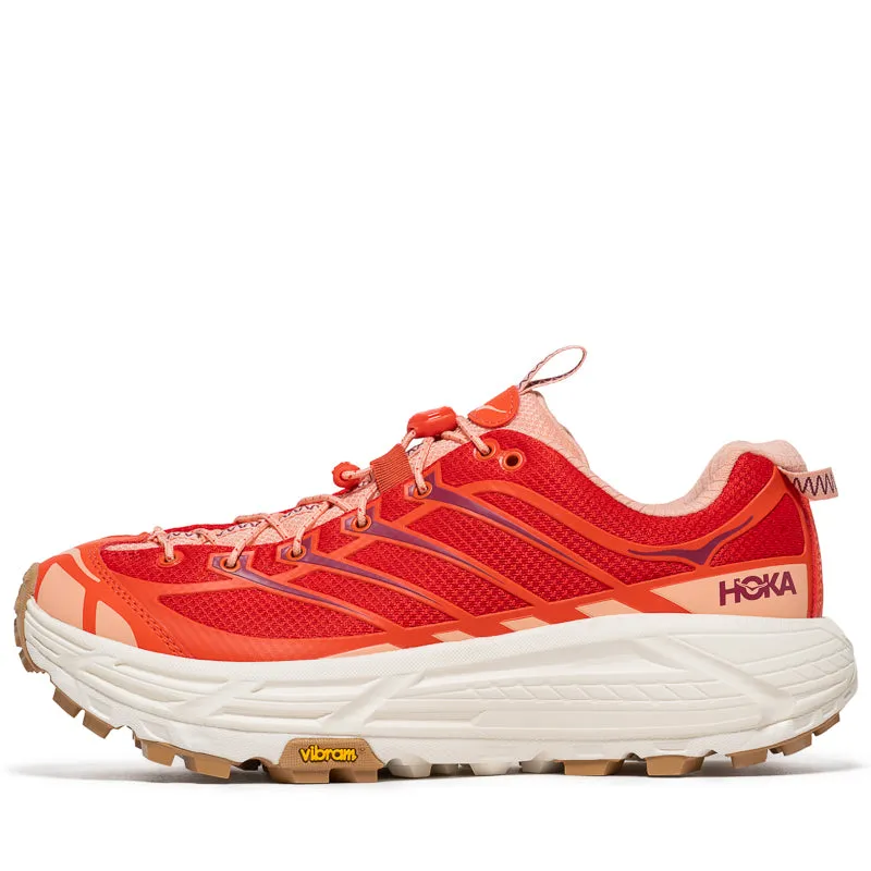 Hoka U Mafate Three2 - Tomato/Vermillion Eco Friendly Construction