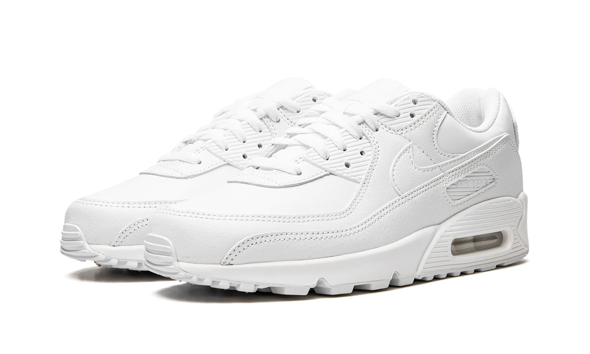 Air Max 90 "Triple White" knee - high sock running for cardiovascular health