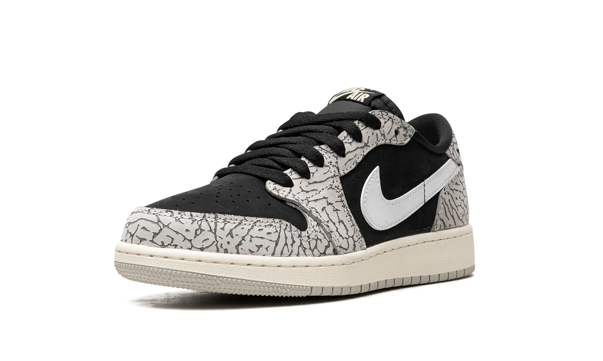 Velcro Closure Air Jordan 1 Low GS "Elephant Print"