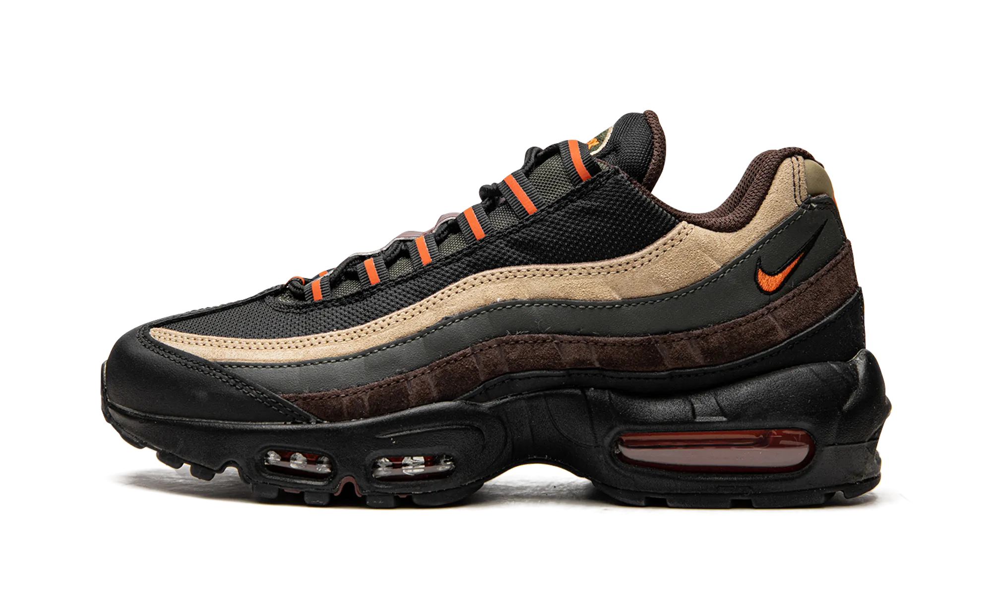 Matte adjustable - strap shoes Air Max 95 "Dark Army"