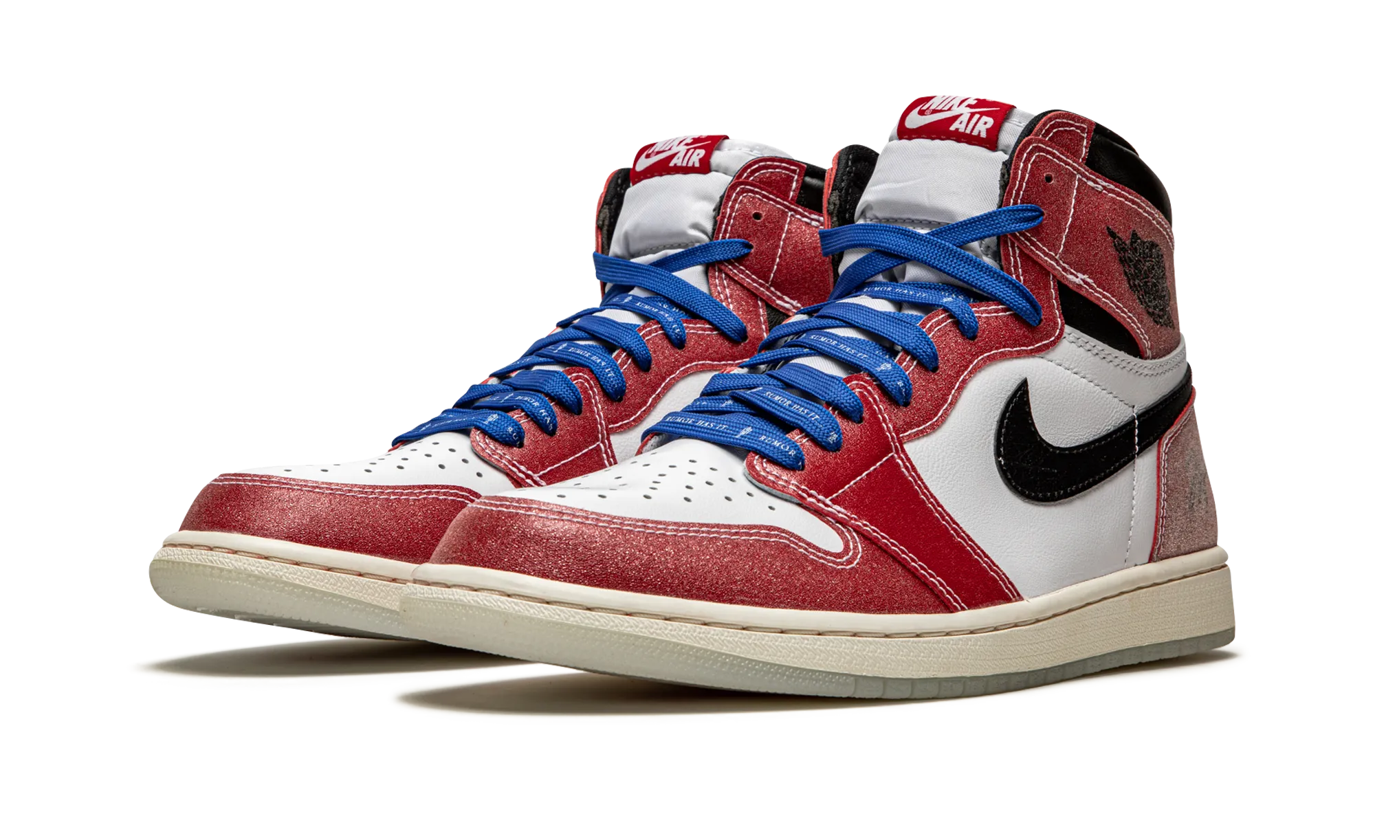 Quick Slip Air Jordan 1 Retro High OG "Trophy Room - With Blue Laces"